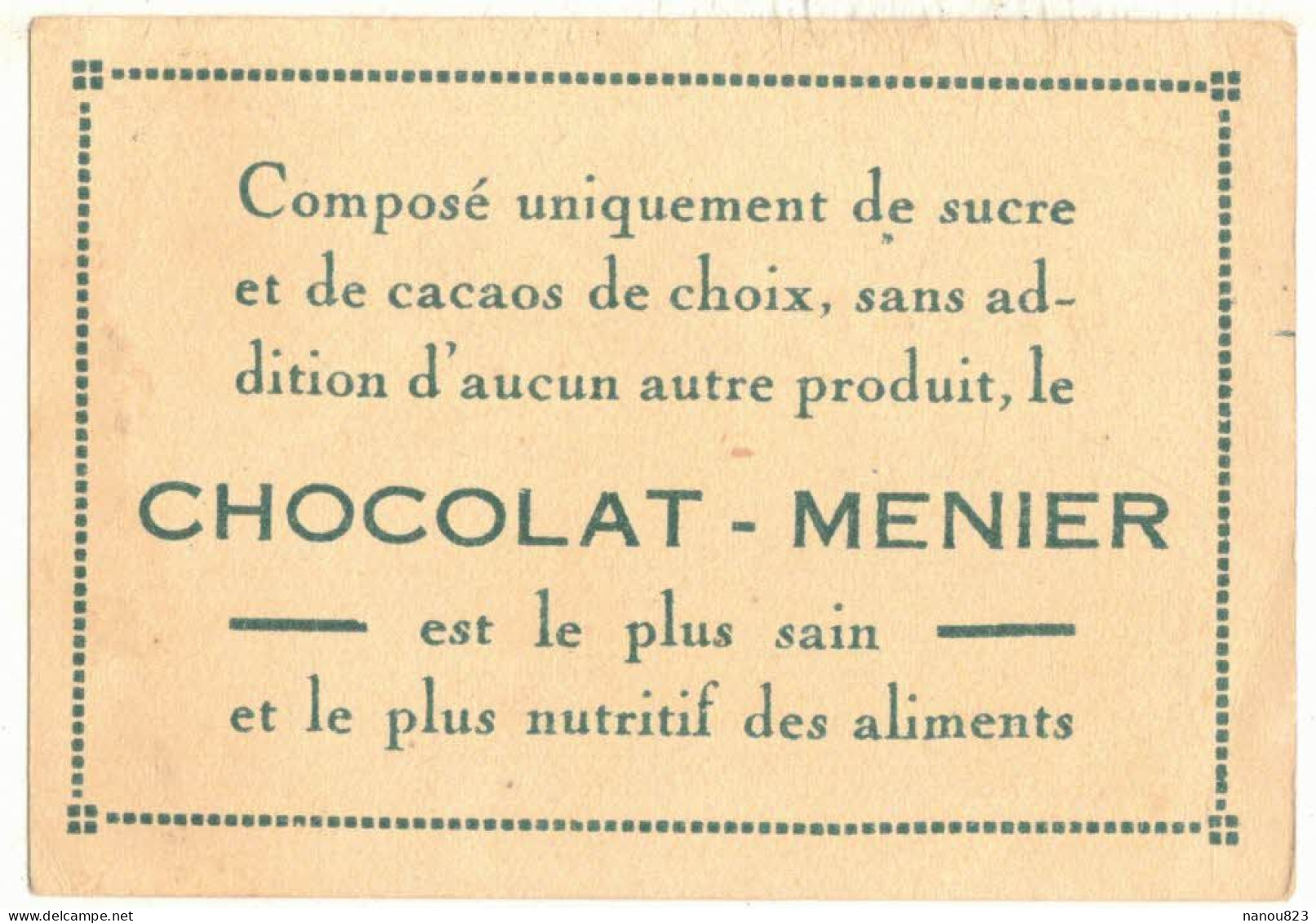 IMAGE CHROMO CHOCOLAT MENIER ALIMENT NUTRITIF N° 322 AISNE ST QUENTIN L'HÔTEL DE VILLE EDIFICE PUBLIC ARCHITECTURE - Menier