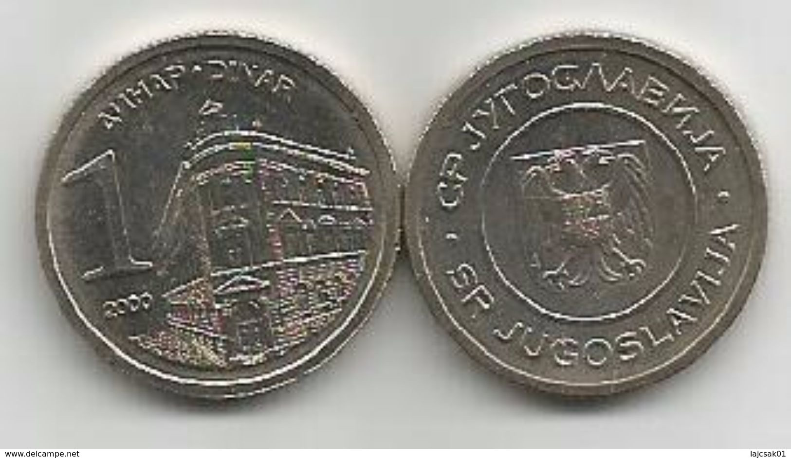 Yugoslavia 1 Dinar 2000. UNC KM#180 - Yougoslavie