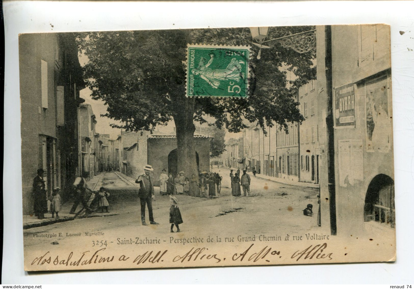 Saint Zacharie Grand Chemin Et Rue Voltaire - Saint-Zacharie