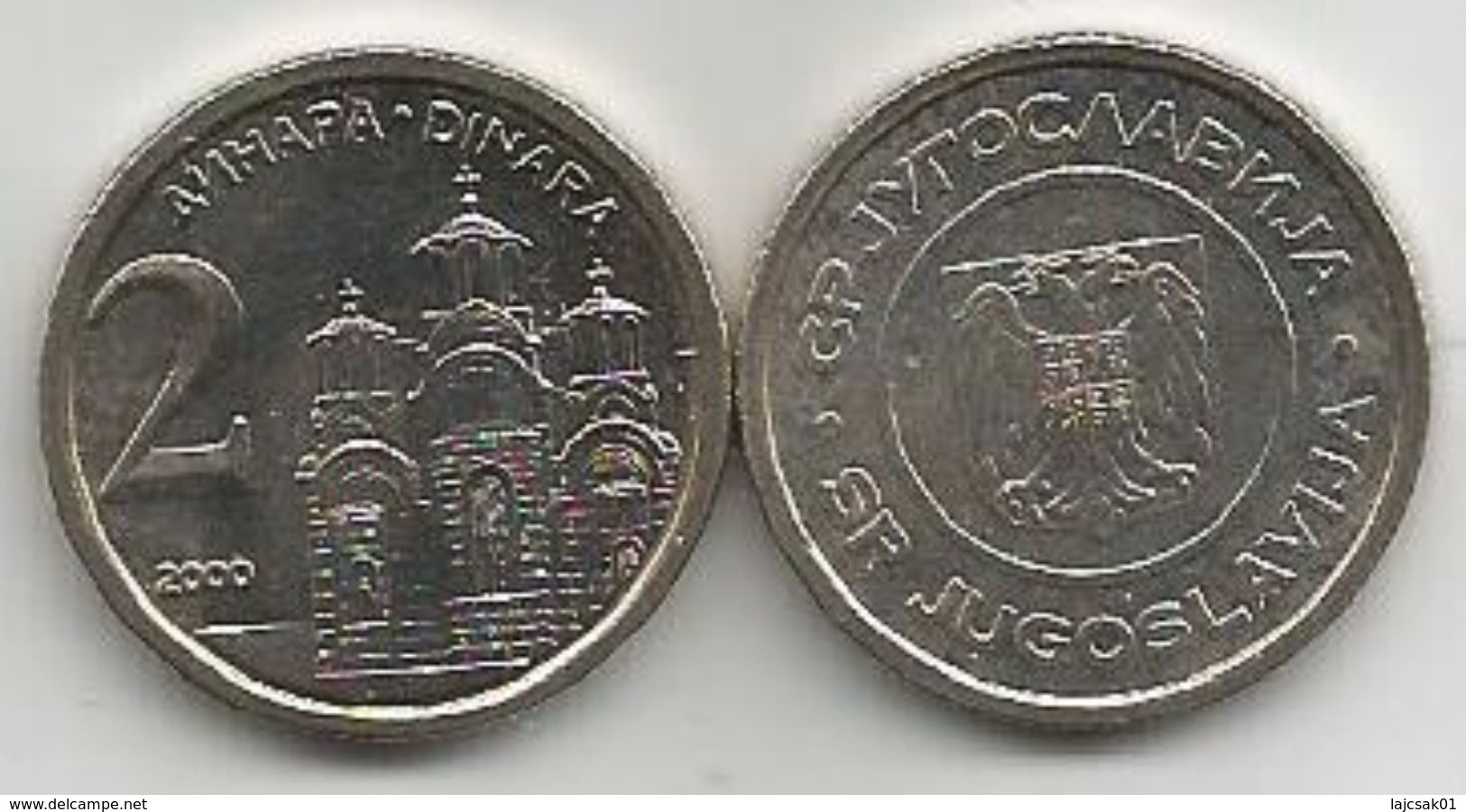 Yugoslavia 2 Dinara  2000. UNC KM#181 - Jugoslawien