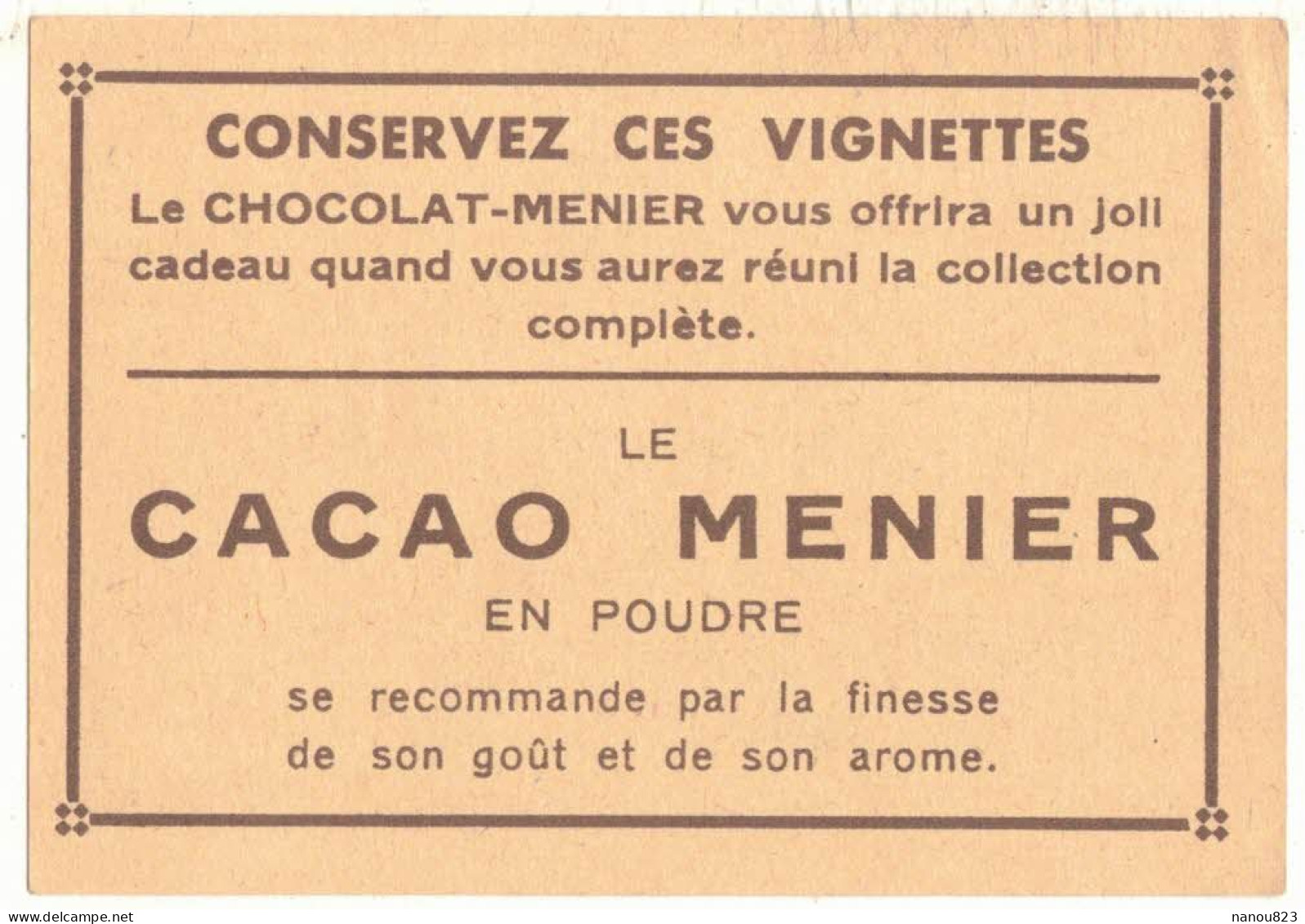 IMAGE CHROMO CHOCOLAT MENIER CACAO POUDRE N° 56 BELGIQUE ANVERS ANTWERPEN LE STEEN CHÂTEAU CASTLE ARCHITECTURE - Menier