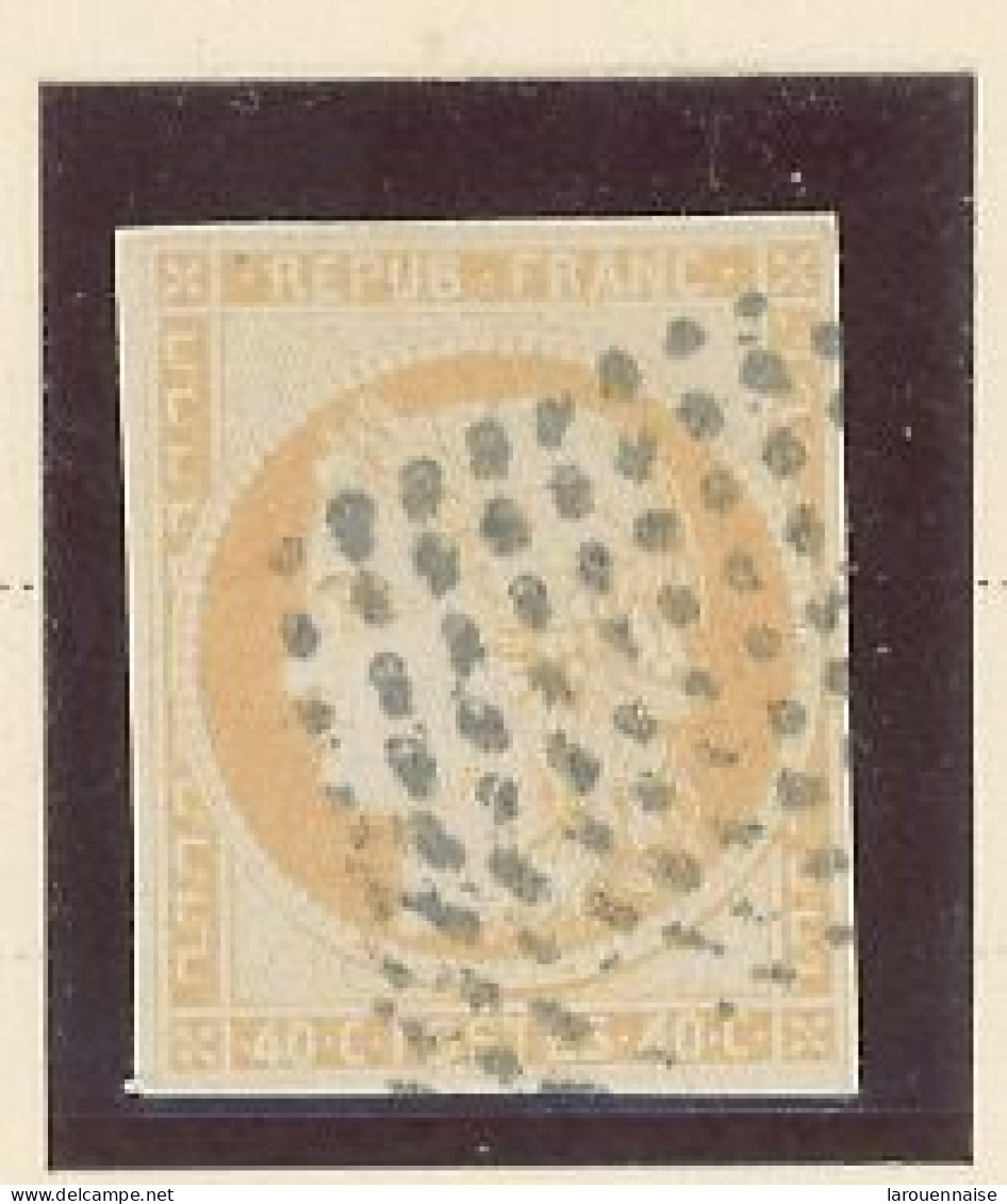 INDE   -N° 13 COLONIES GÉNÉRALES  - 40 C ORANGE   -Obl .LOSANGE MUET DE 9x9 POINTS RONDS NOIRS DE PONDICHERY - Used Stamps