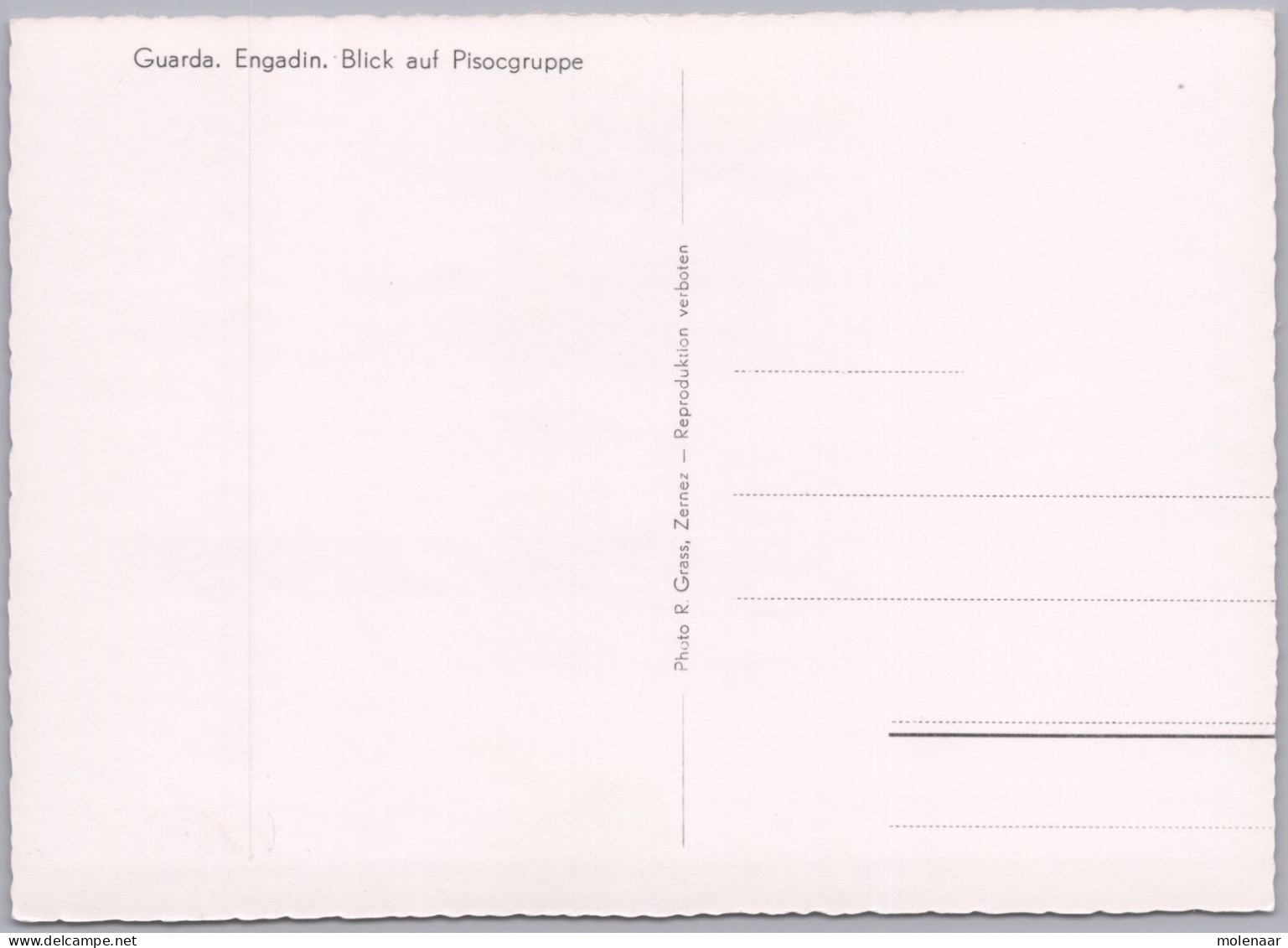 Postkaarten > Europa > Zwitserland > GR Graubünden >Guarda> Ongebruikt (16041) - Guarda