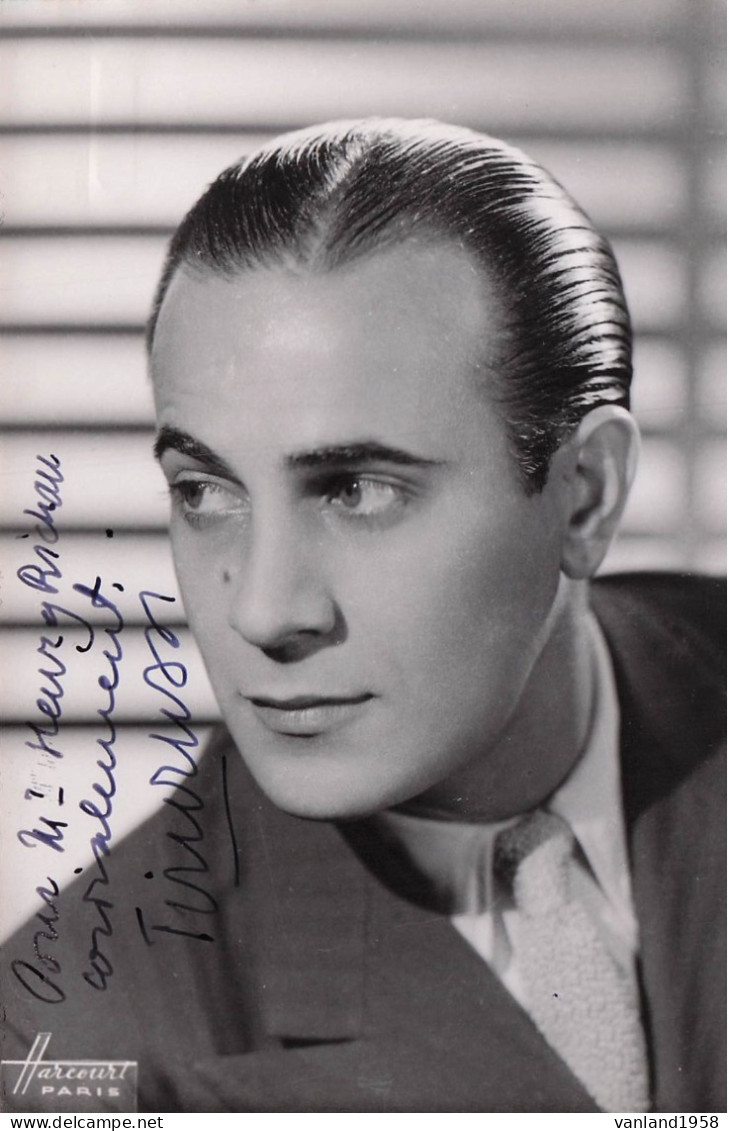 TINO ROSSI-autographe Original Sur Carte Photo Format 10x15 Cm - Chanteurs & Musiciens