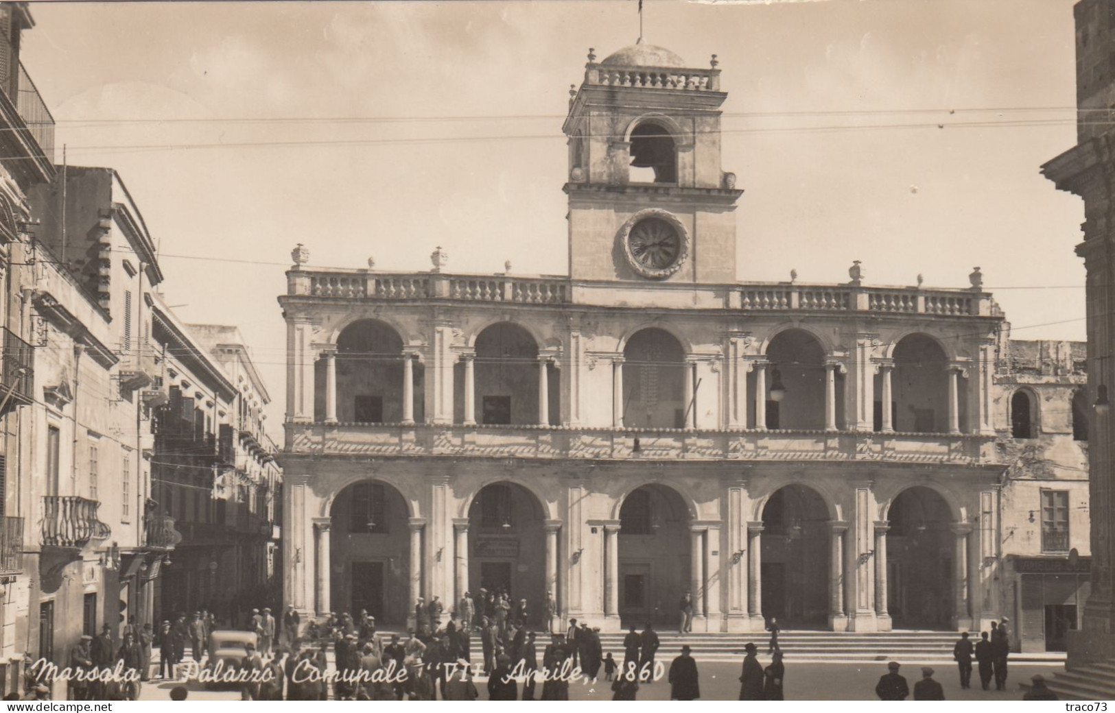 MARSALA  /  Palazzo Comunale " VII Aprile 1860"  _ Viaggiata - Marsala