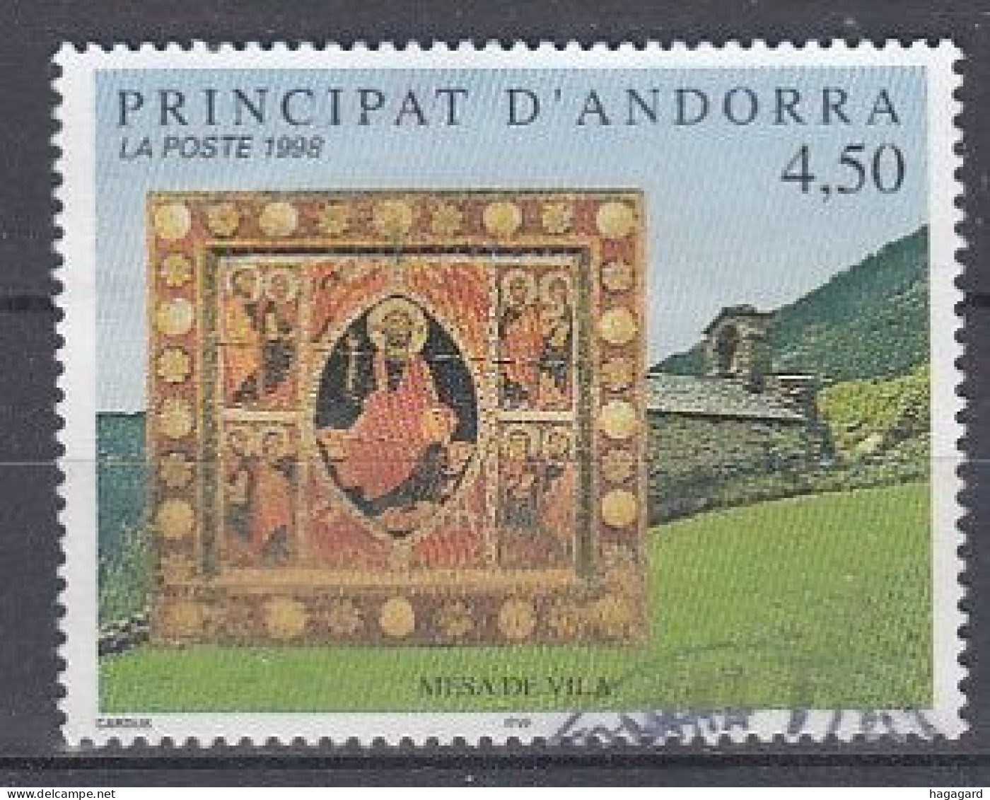 French Andorra 1998. Religious Art. Michel 521. Used - Usados