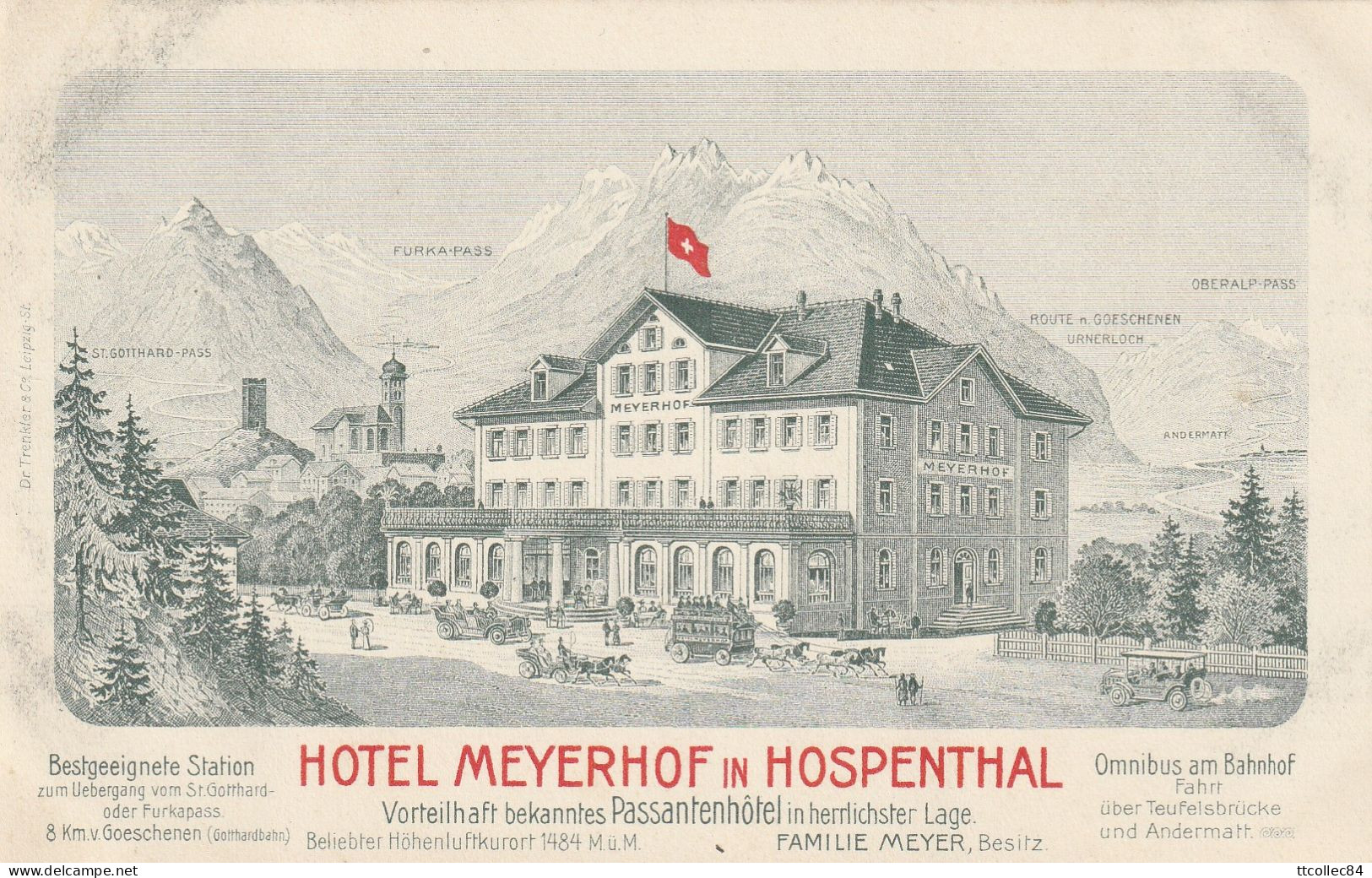 CPA-SUISSE-SWITZERLAND-Hotel Meyerhof In Hospental - Hospental