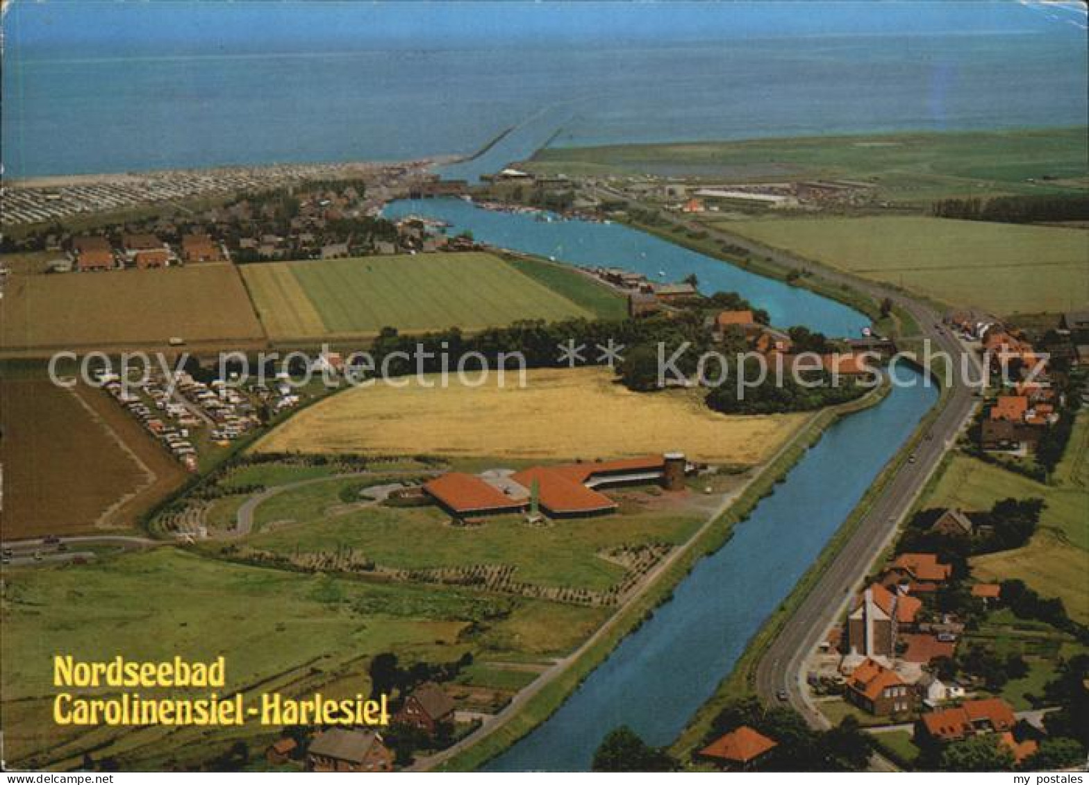 72501445 Carolinensiel-Harlesiel Ostfriesland Fliegeraufnahme Wittmund - Wittmund