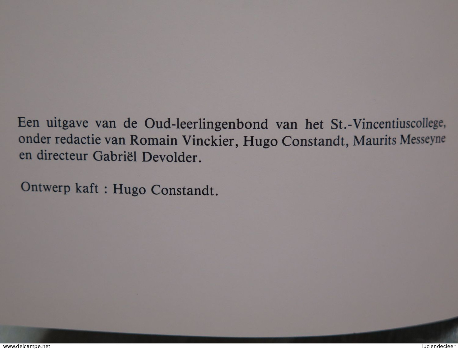 150 Jaar Sint- Vincentiuscollege Ieper 1934-1984 - Scolastici