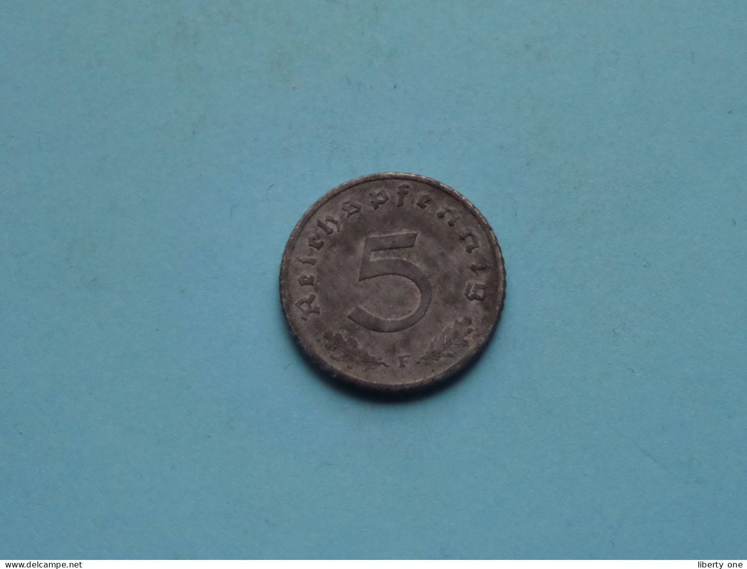 1942 F > 5 Reichspfennig ( Zie/voir SCANS Voor Detail ) >> ( Uncleaned ) ! - 5 Reichspfennig