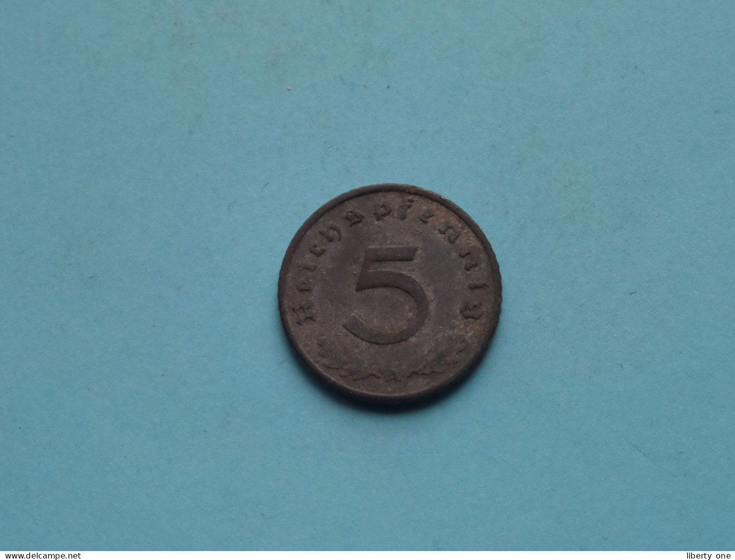 1942 A > 5 Reichspfennig ( Zie/voir SCANS Voor Detail ) >> ( Uncleaned ) ! - 5 Reichspfennig
