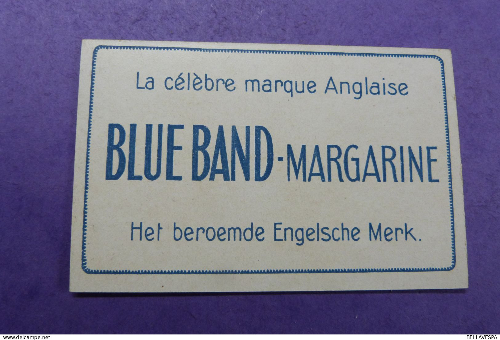 Bleu-Band Margarine Marque Anglaise  lot x 6 chromo's