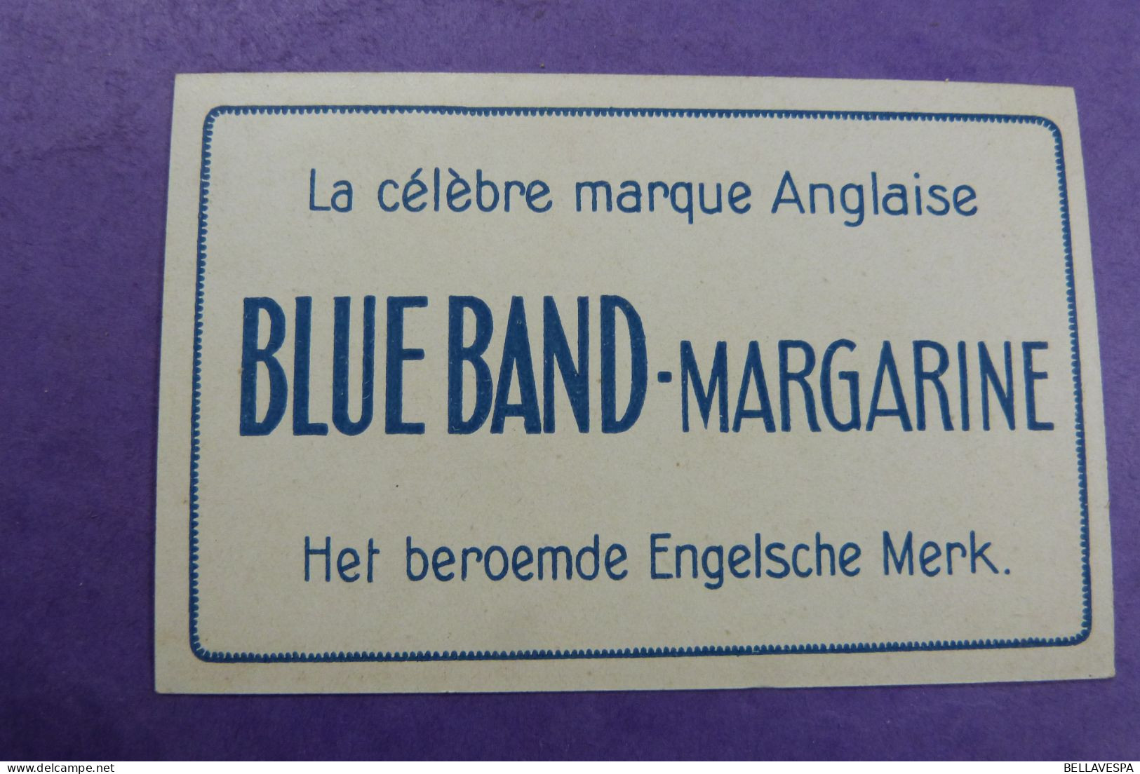 Bleu-Band Margarine Marque Anglaise  lot x 6 chromo's