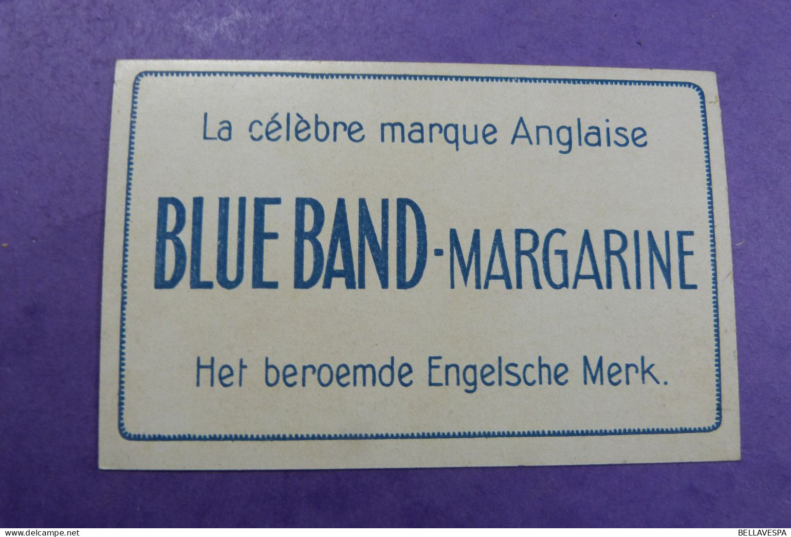 Bleu-Band Margarine Marque Anglaise  lot x 6 chromo's