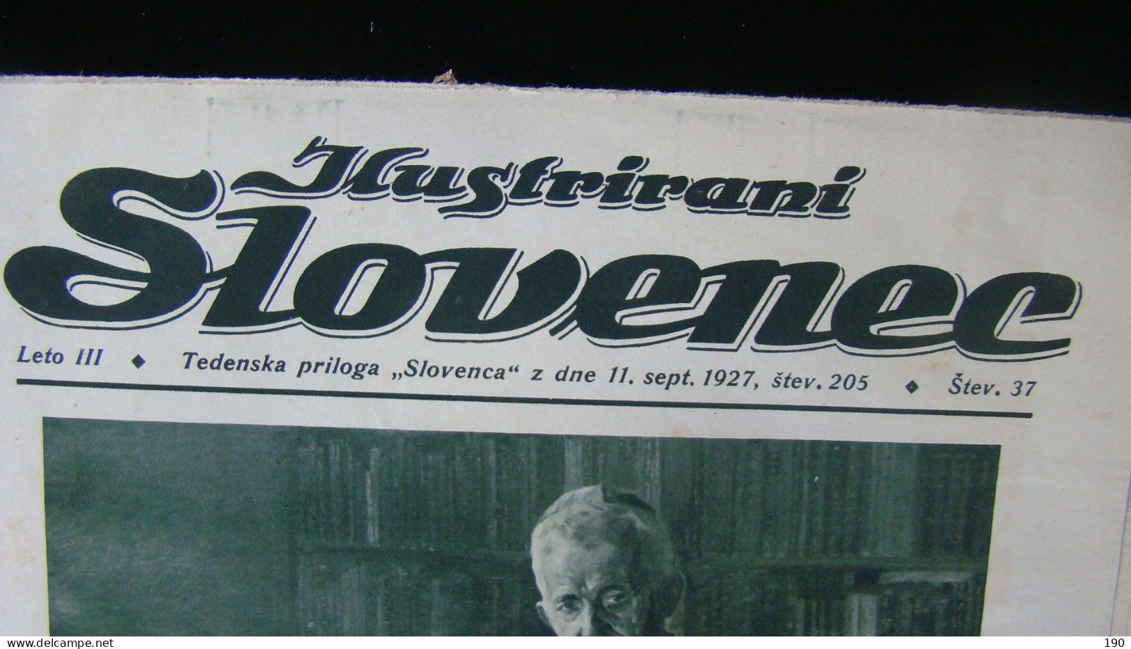 Newspaper Priloga Ilustrirani Slovenec, Dr.Anton Bonaventura Jeglic - Slavische Talen