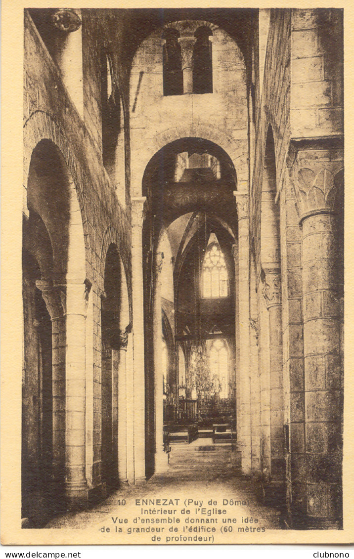 CPA - ENNEZAT - INTERIEUR DE L'EGLISE - Ennezat