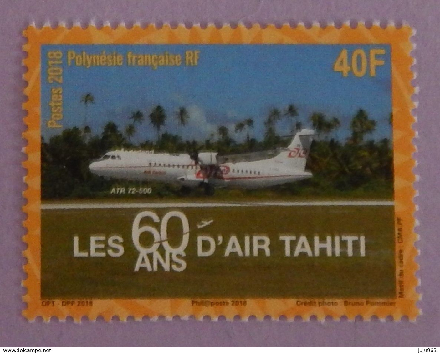 POLYNESIE FRANCAISE  YT 1178 NEUF**MNH "LES 60 ANS D'AIR HAITI" ANNÉE 2018 - Nuovi