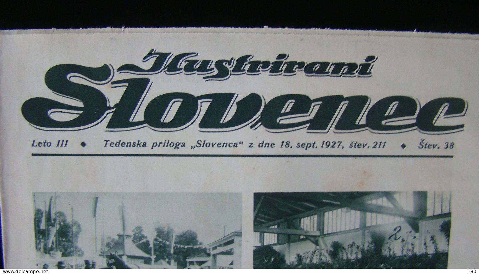 Newspaper Priloga Ilustrirani Slovenec, K Razstavi "Ljubljana V Jeseni",ki Se Vrsi Od 17.do 26 .t.m. - Slavische Talen