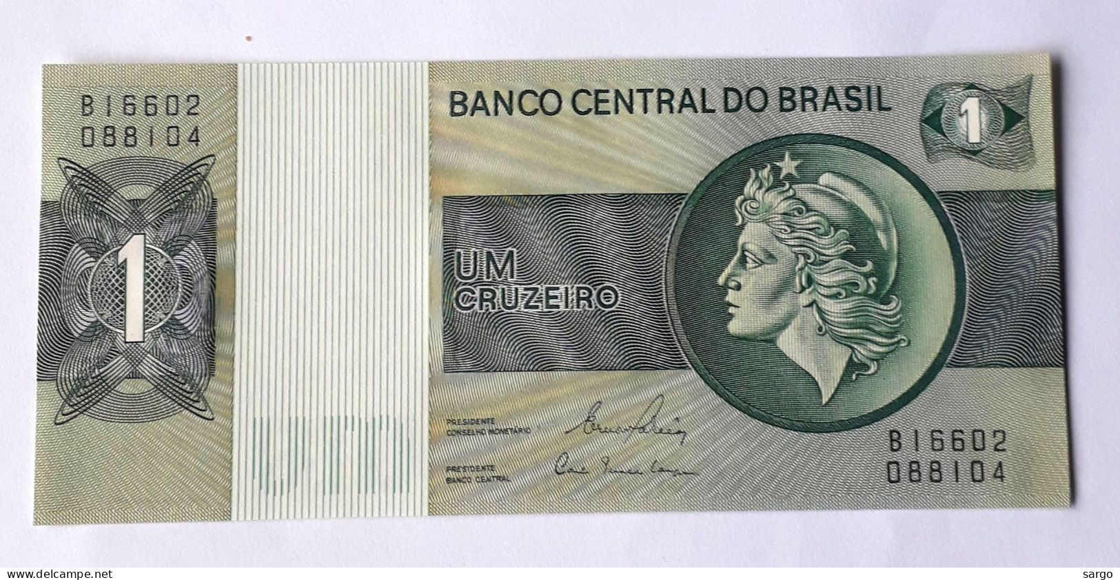 BRAZIL - 1 CRUZEIRO - P 191 AC  (1980) - UNC - BANKNOTES - PAPER MONEY - CARTAMONETA - - Brasilien