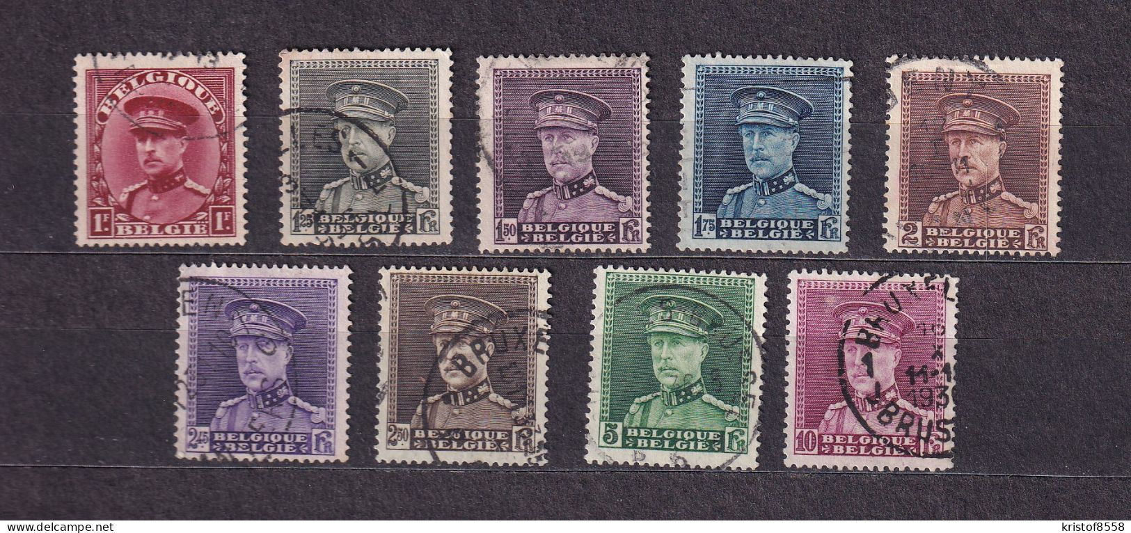 Zegels 317 - 324 Gestempeld - 1931-1934 Mütze (Képi)