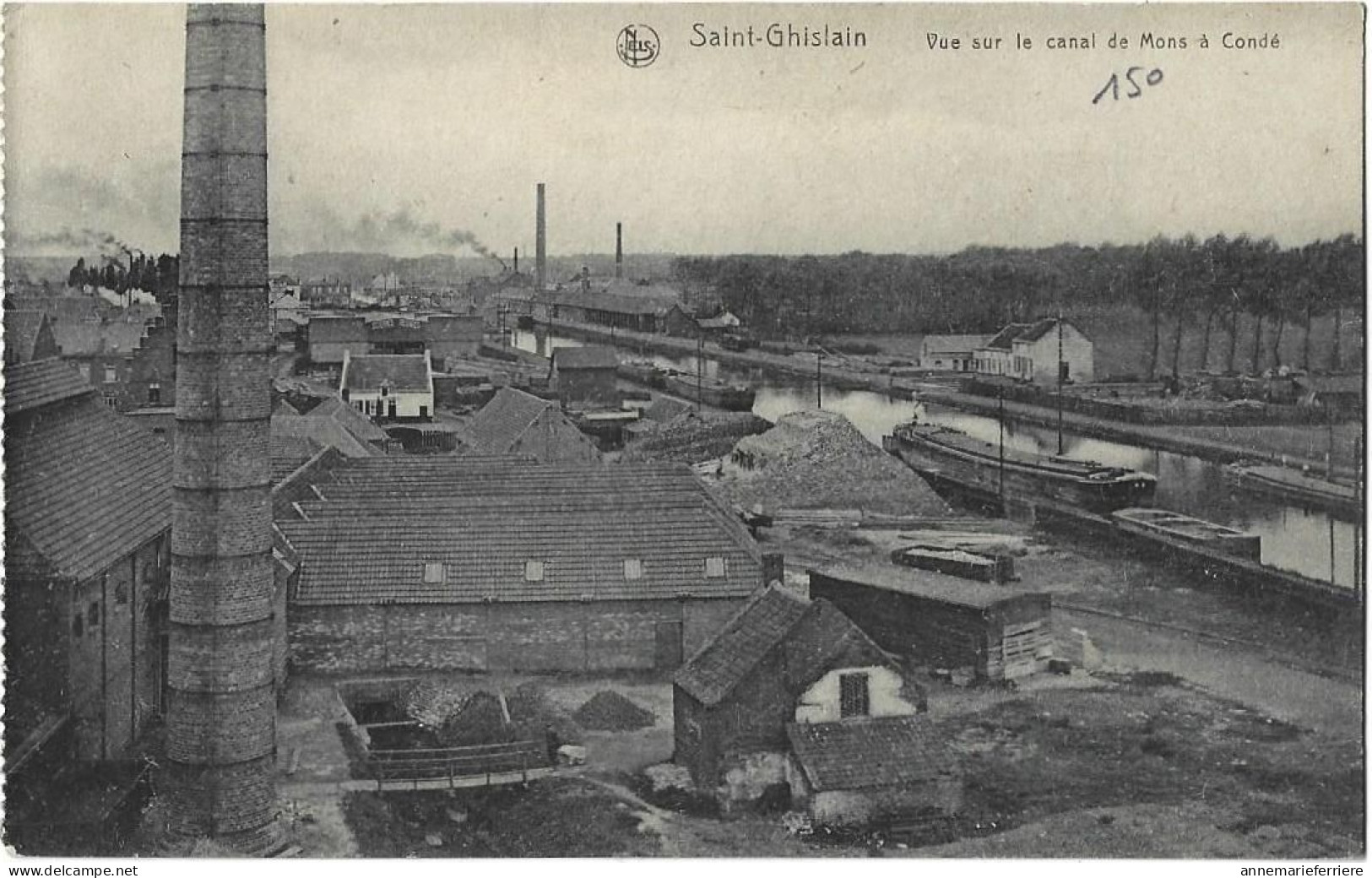 St.Ghislain. Vue Sur Le Canal De Mons à Condé - Saint-Ghislain