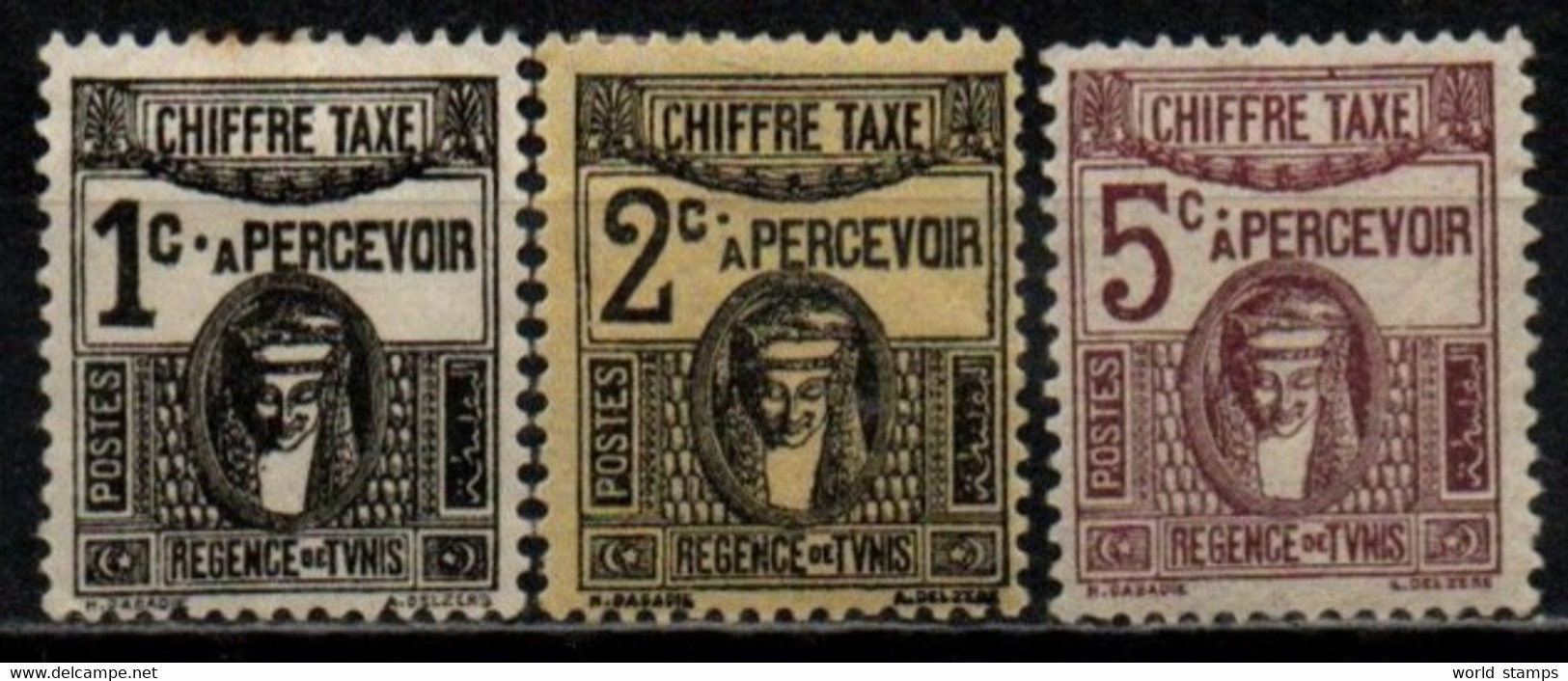 TUNISIE 1923-9 * - Portomarken