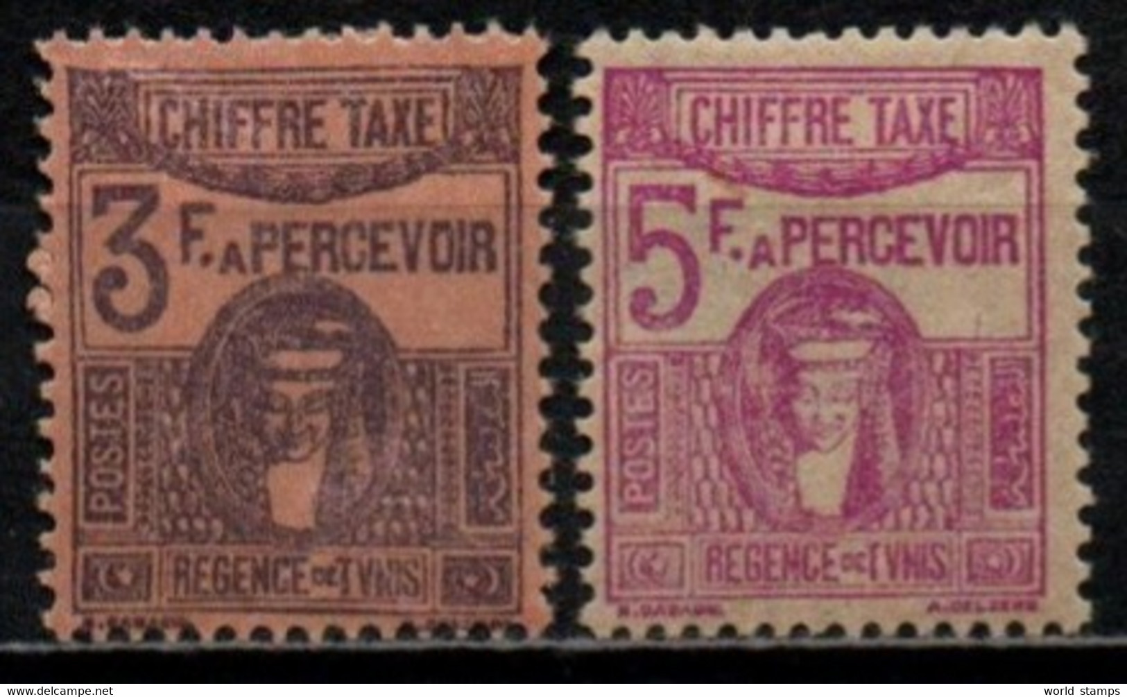 TUNISIE 1923-9 * - Portomarken