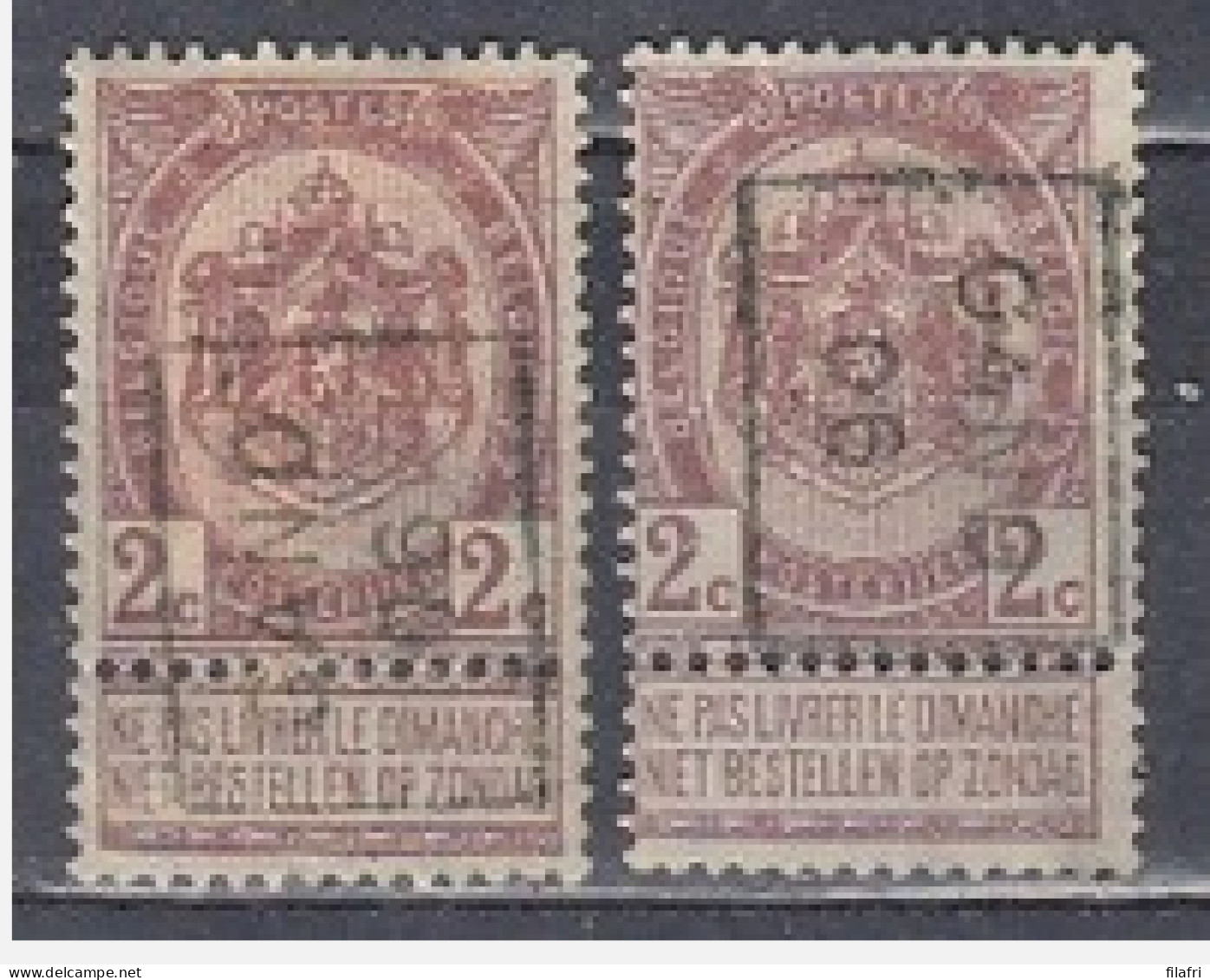 820 Voorafstempeling Op Nr 55 - GAND 06 - Positie A & B - Rollo De Sellos 1894-99