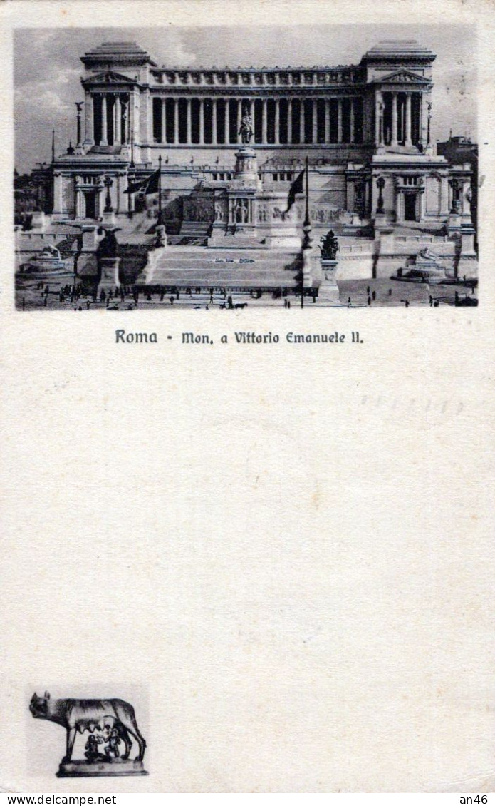 ROMA - Monumento A V.Emanuele II - Altare Della Patria- Vgt. 1920 - Altare Della Patria