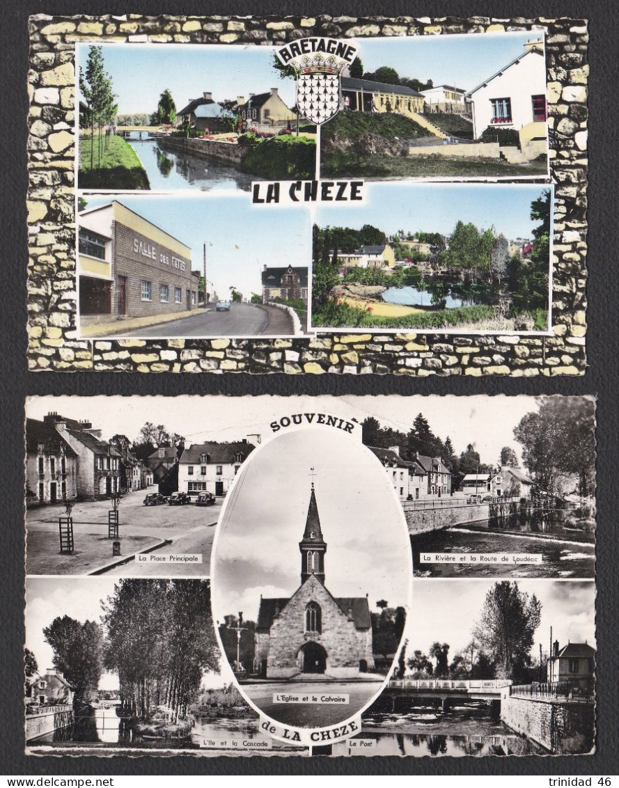 LA CHEZE 22 (  LOT DE 2 CARTES ) MULTIVUES - La Chèze