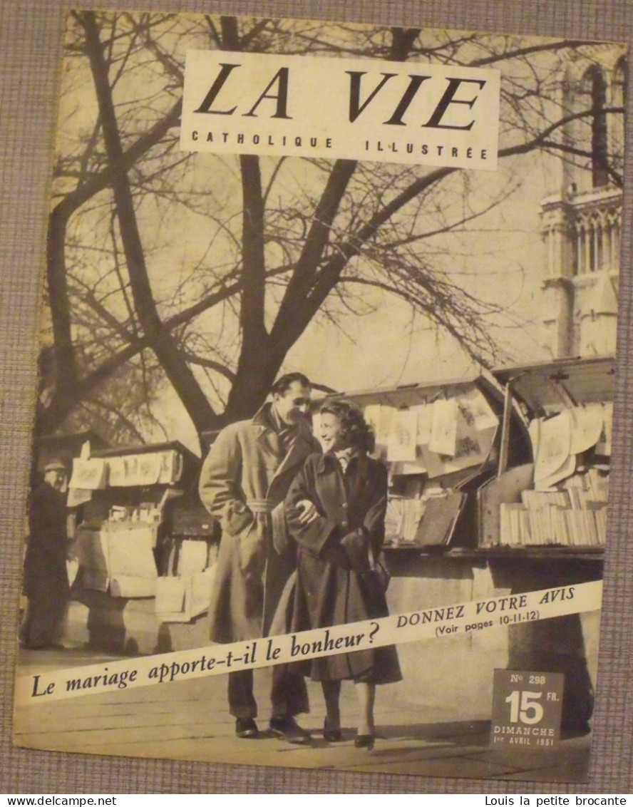 Lot de 21 livrets de la revue LA VIE CATHOLIQUE ILLUSTRÉE,