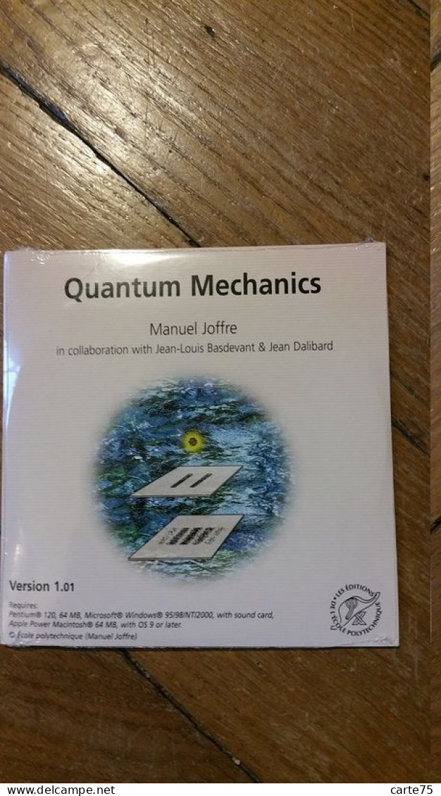 CD Vers 2002 Mécanique Quantique Quantum Mechanics Version 1.01 Manuel Joffre Les Éditions De L'École Polytechnique - CD