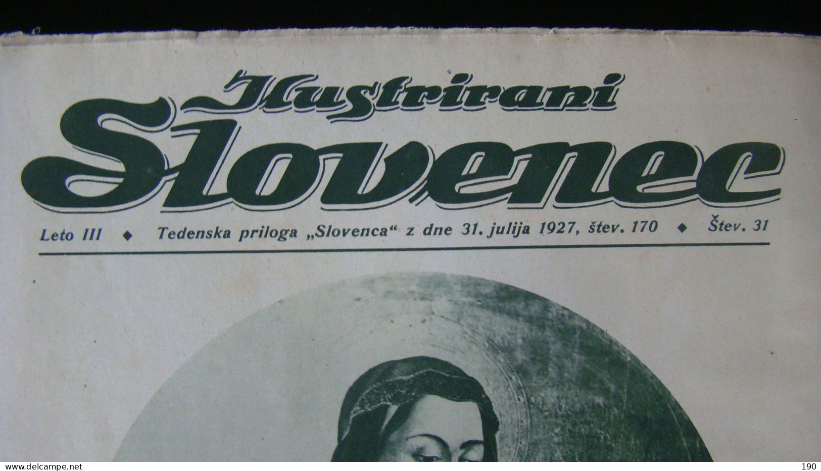 Newspaper Priloga Ilustrirani Slovenec, Hoska Madona.Hoče - Slav Languages