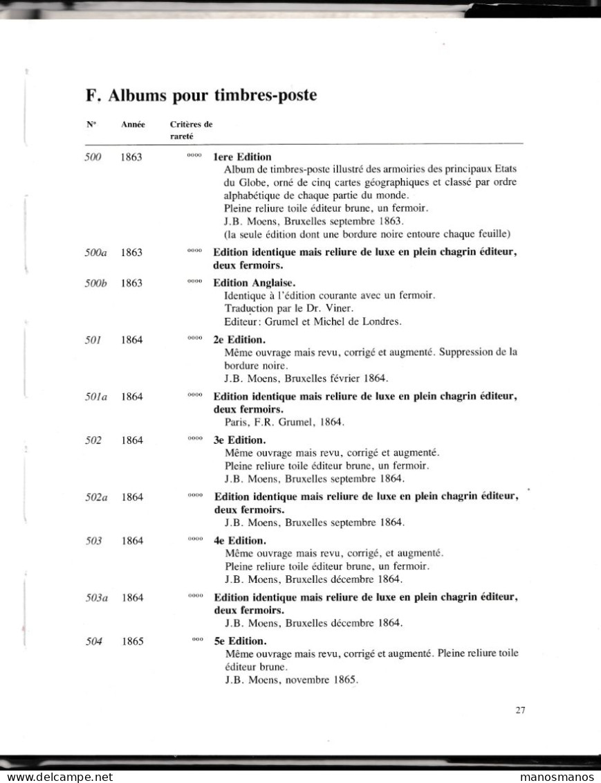 918/39 -- LIVRE Jean-Baptiste Moens, Père De La Philatélie, Par Leclercq Et Waroquiers, 58 Pages, Exemplaire No 26 ,1981 - Bibliography