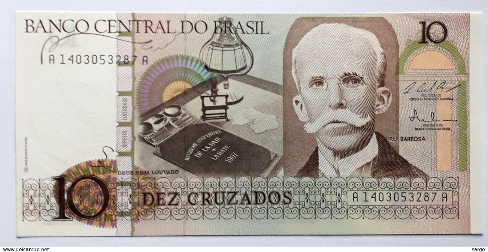 BRAZIL - 10 CRUZADOS - P  209 B  (1987) - UNC - BANKNOTES - PAPER MONEY - CARTAMONETA - - Brazil