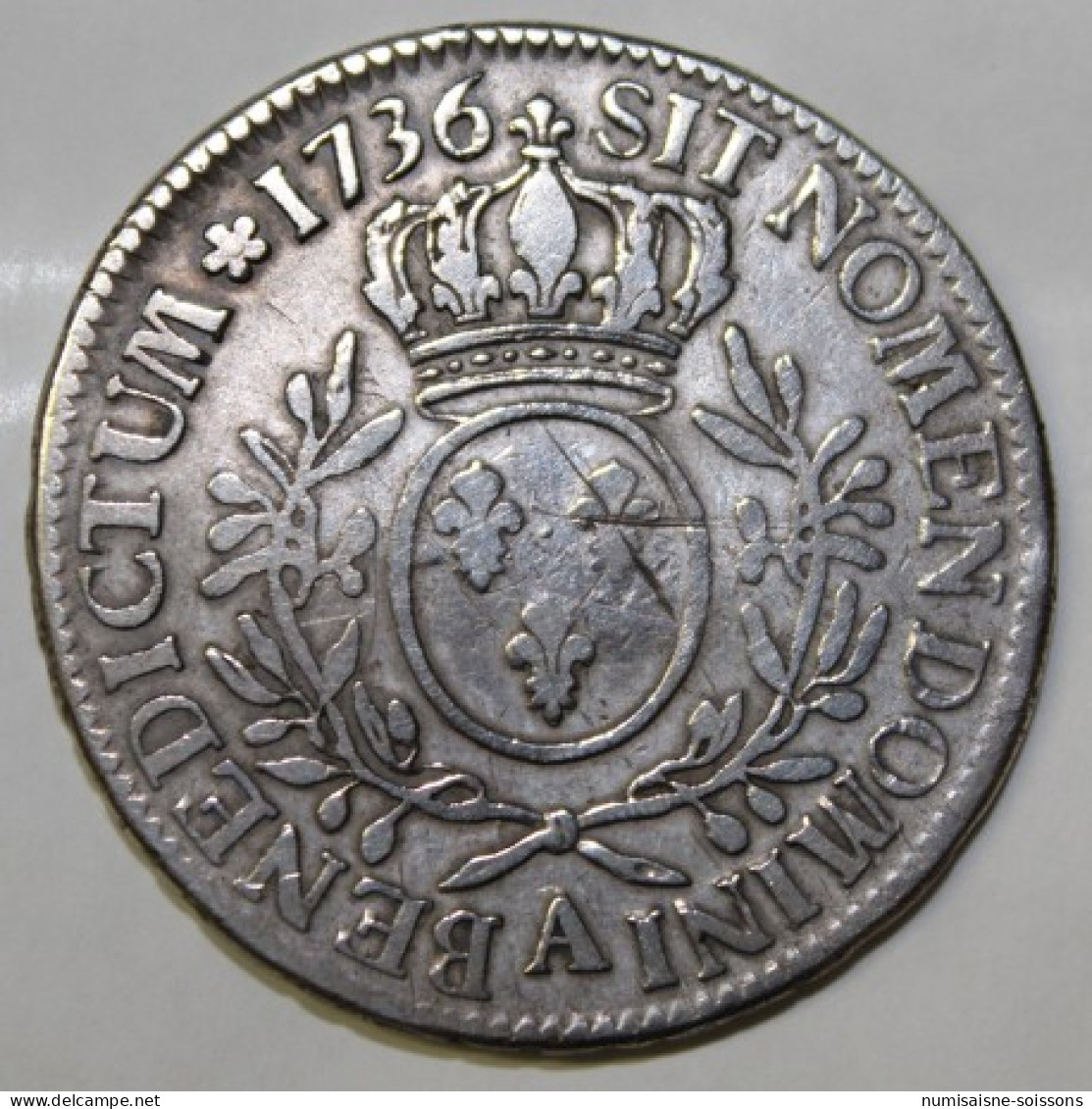 Gad 321 - LOUIS XV - ECU AUX BRANCHES D'OLIVIER - 1736 A - PARIS - KM 486.1 - TB+ - Altri & Non Classificati