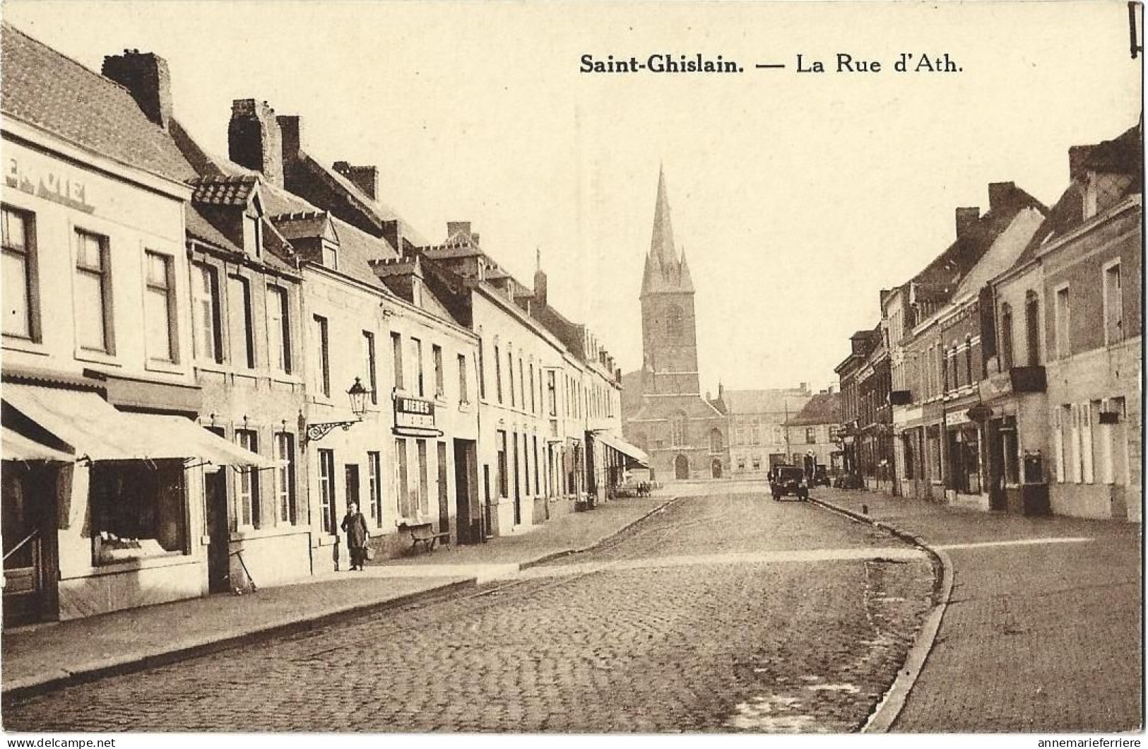 St.Ghislain. La Rue D'Ath - Saint-Ghislain