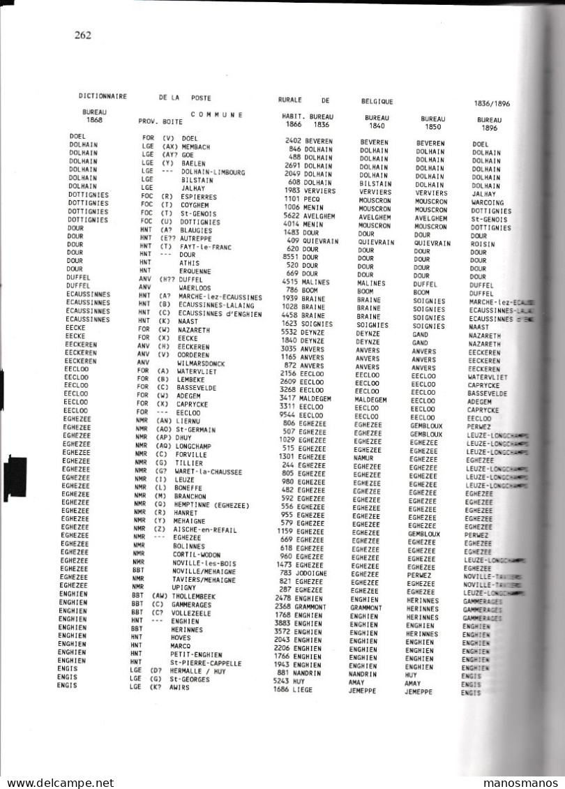 917/39 -- LIVRE La Poste Rurale Au XIXè Siècle , Par Porignon, 369 Pages, Edition De Luxe Reliée, Dédicacée, 1993 - Filatelie En Postgeschiedenis