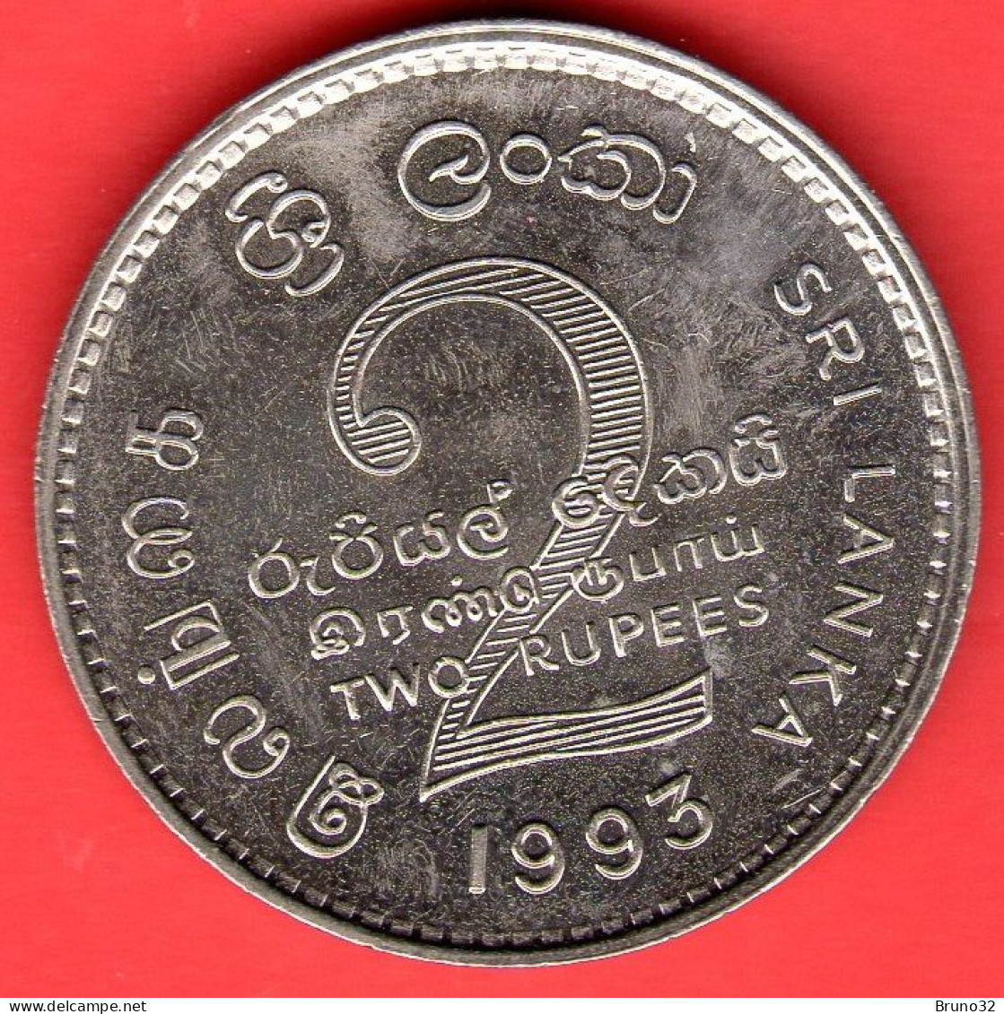 Sri Lanka - 1993 - 2 Rupees - QFDC/aUNC - Come Da Foto - Sri Lanka