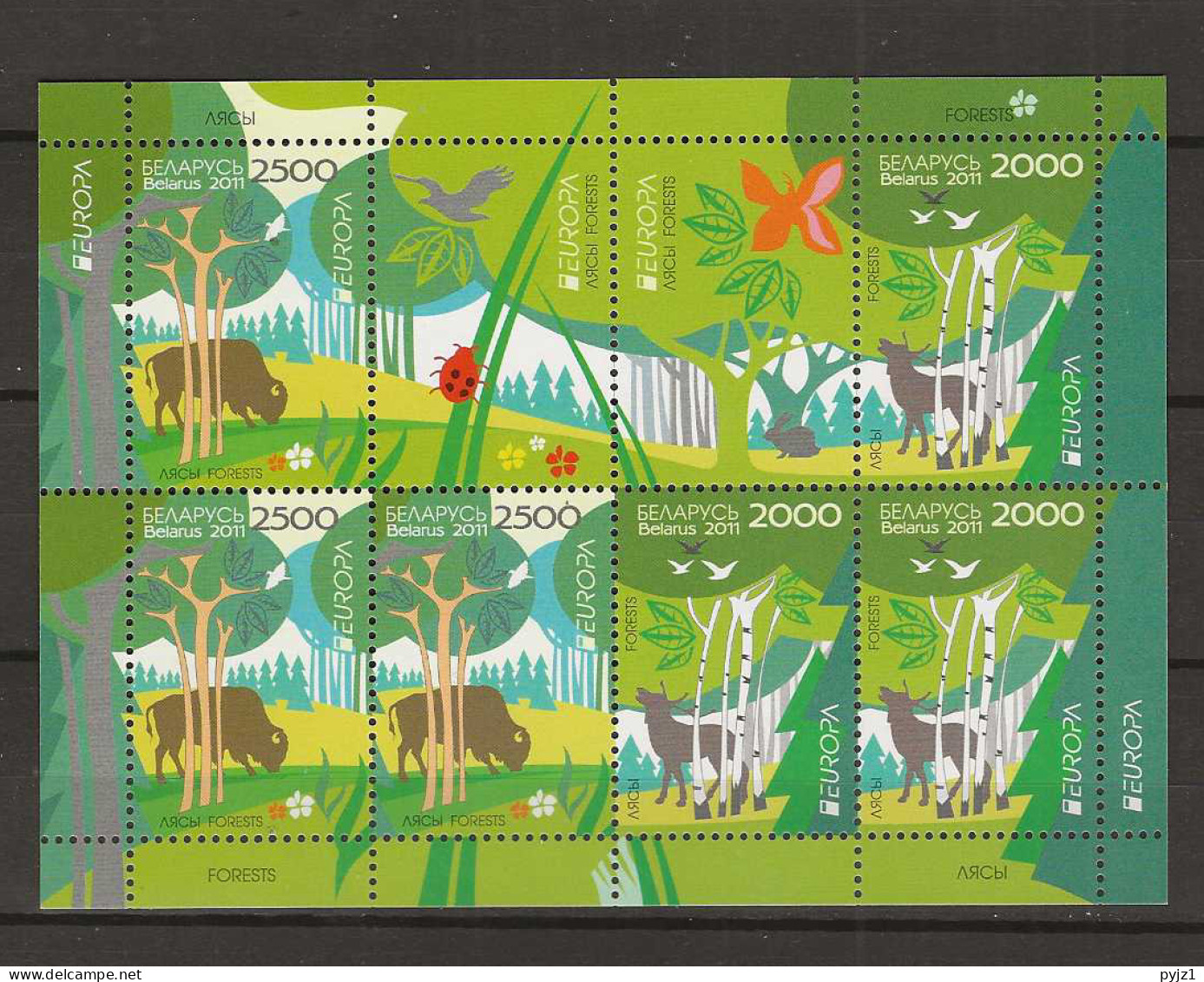 2011 MNH Cept Belarus ZD KB - 2011