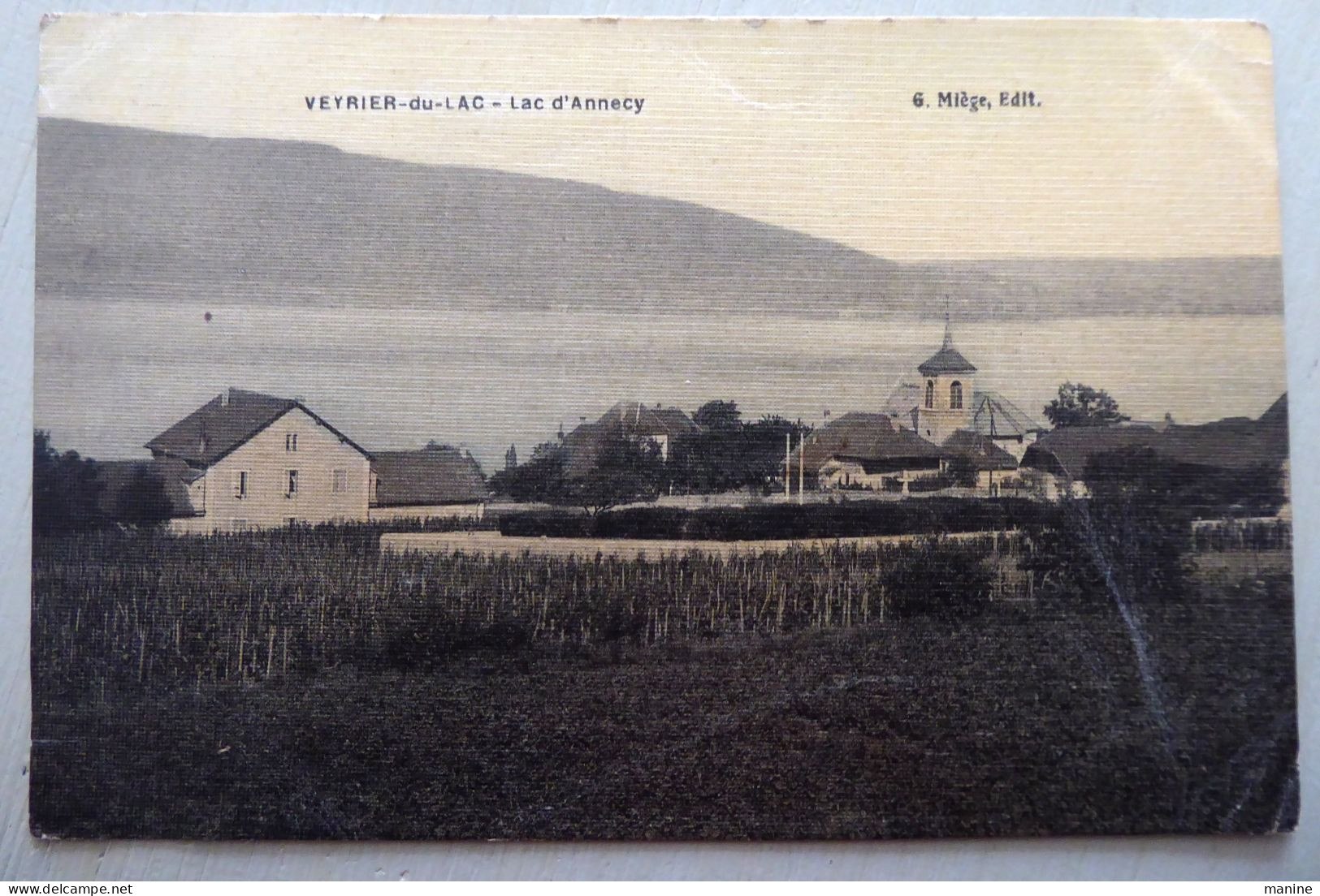 VEYRIER-du-LAC - LAC D'ANNECY - CPA Toilée - Veyrier