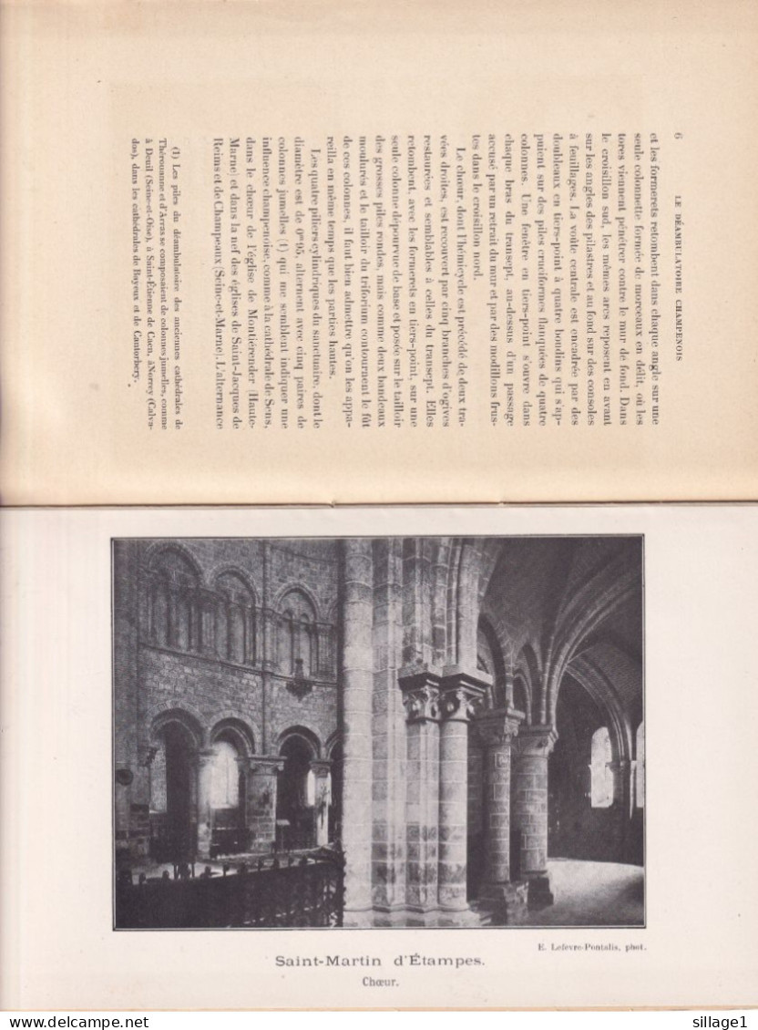 ETAMPES (Essonne 91) St Martin D'Etampes Par Eugène LEFEVRE-PONTALIS Caen 1905 - Ile-de-France