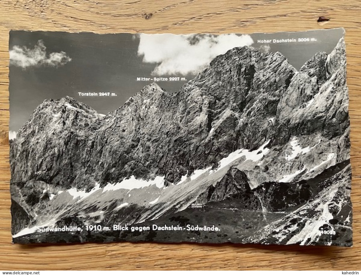 Österreich Austria ~1955, Südwandhütte, Blick Gegen Dachstein-Südwände - Ramsau Am Dachstein