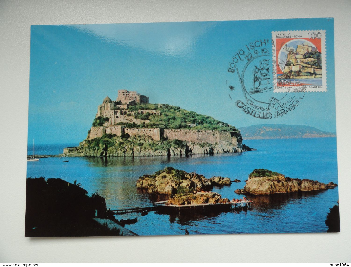 CARTE MAXIMUM CARD CHATEAU D'ARAGONA PORT D'ISCHIA ITALIE - Maximumkarten (MC)