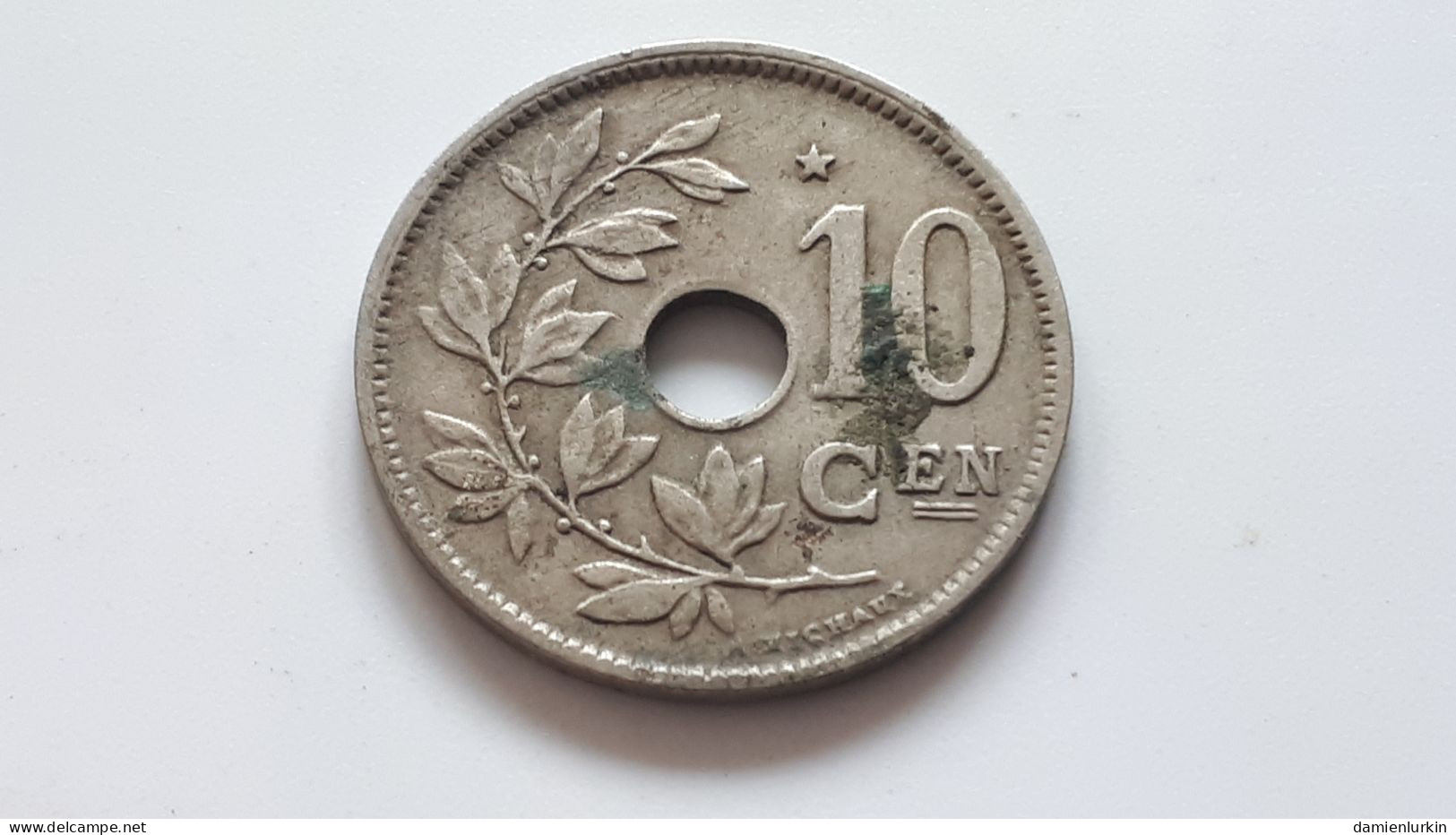 BELGIQUE ALBERT PREMIER 10 CENTIMES 1930 VL ETOILE SUR 2 POINTES COTES : 1,5€-5€-15€-45€ - 10 Cent