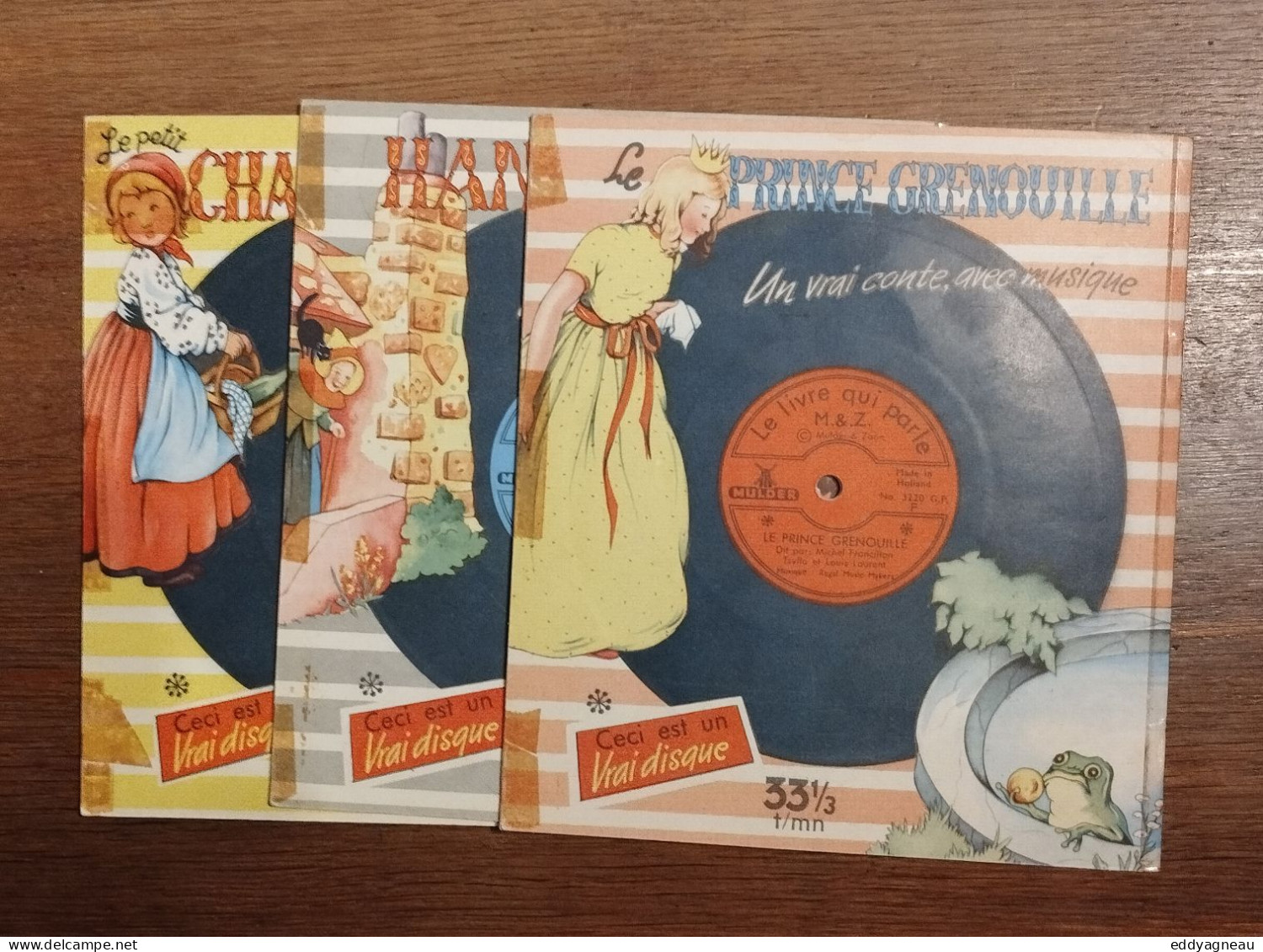 3 x Le livre qui parle - Gai Moulin - Regal Music Makers - Années 60