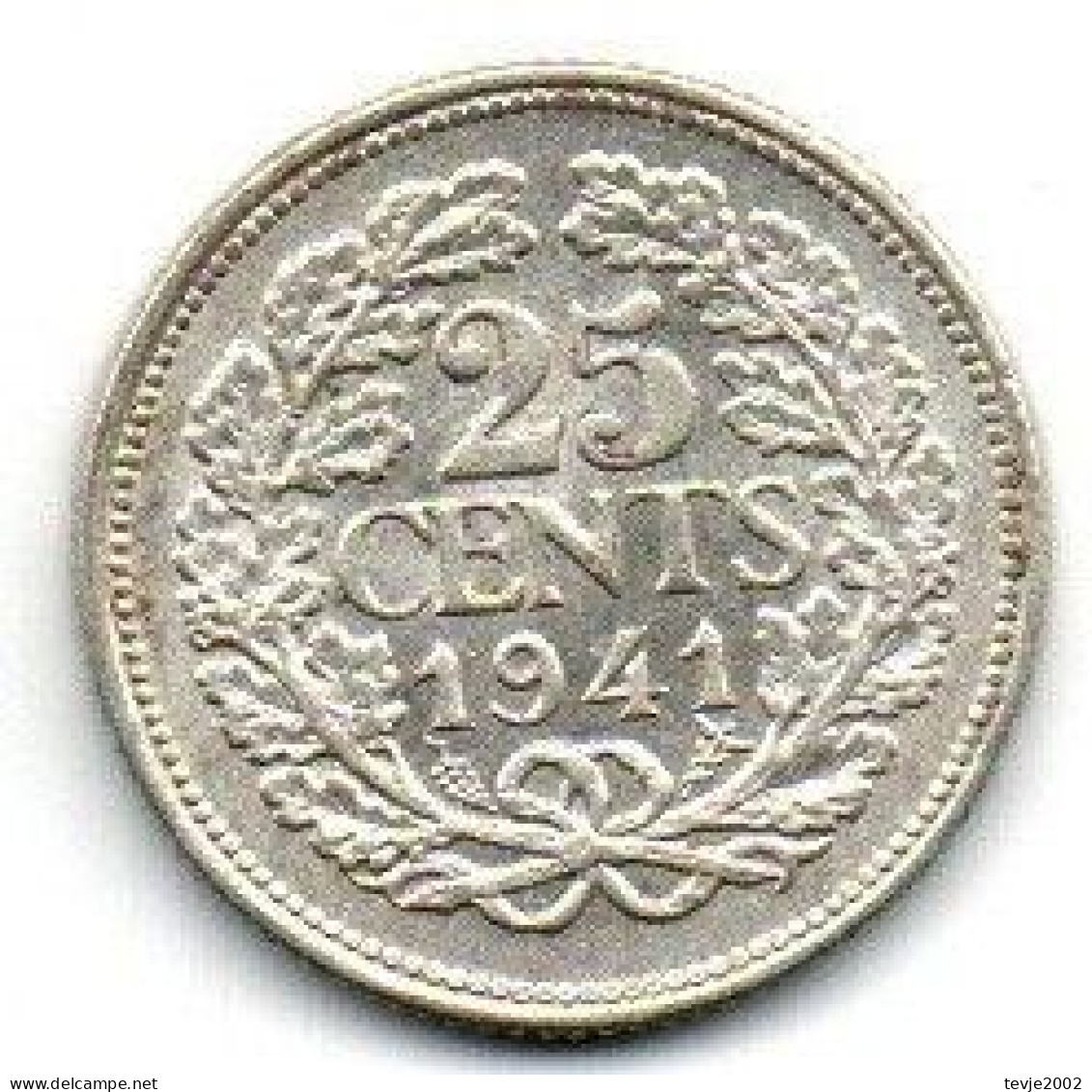 Niederlande 1941 - 25 Cents - Gebraucht Used - 25 Centavos