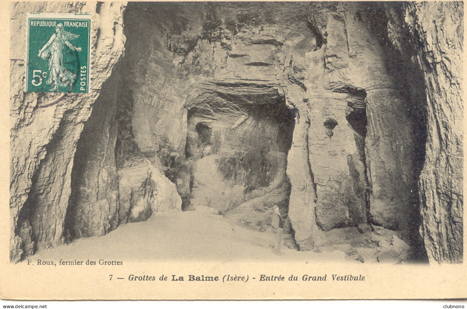 CPA - LA BALME-LES-GROTTES - ENTREE DU GRAND VESTIBULE - La Balme-les-Grottes