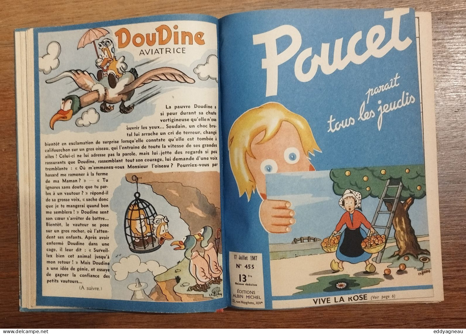 Rob-Vel - Le Hédan - Poucet - Reliure 3° Trimestre 1947 - Albin Michel - Andere & Zonder Classificatie