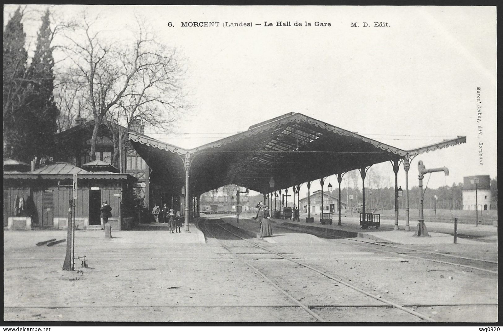 Morcent (Landes)-Le Hall Et La Gare - Morcenx